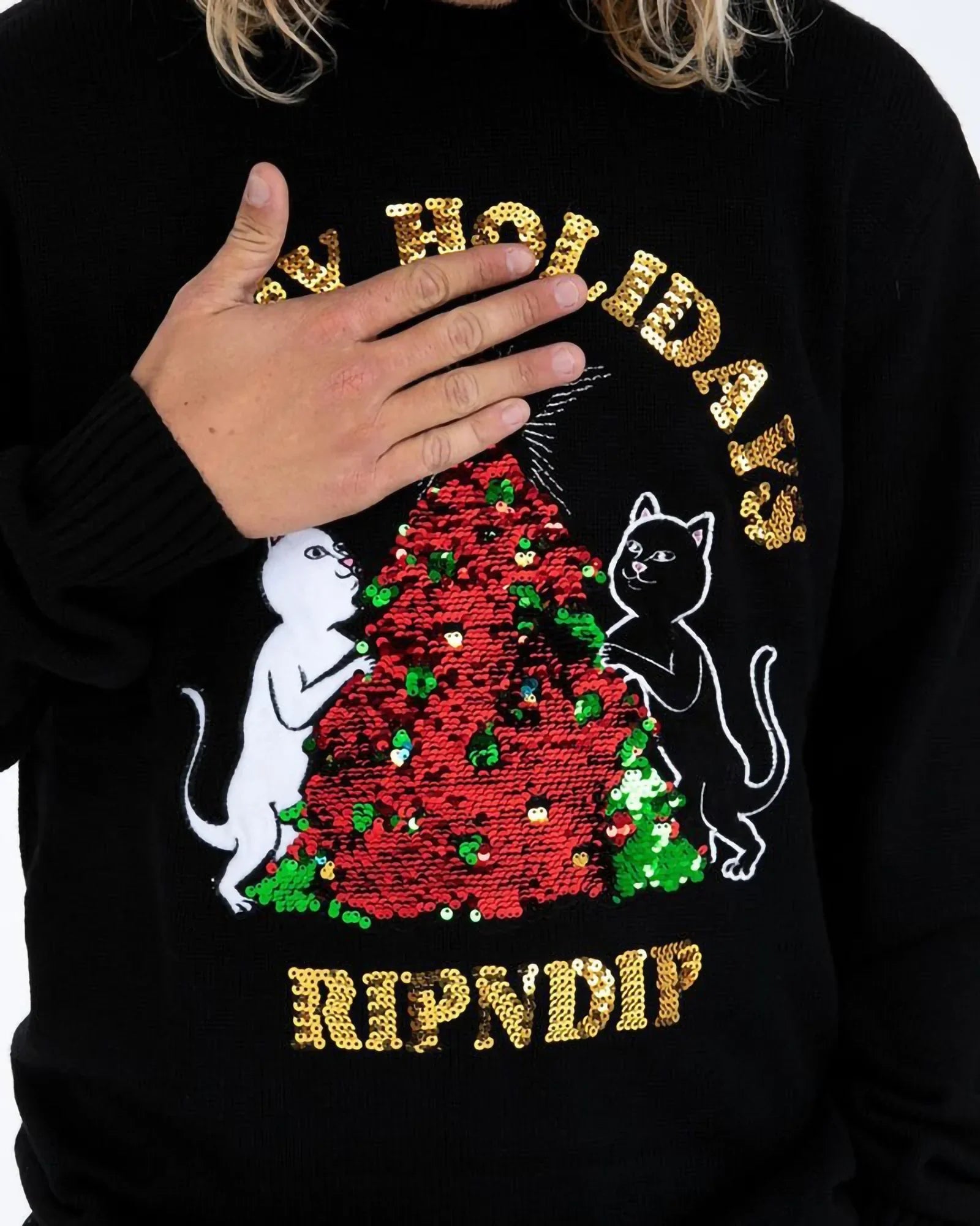 Ripndip Litmas Tree Knitted Sweater