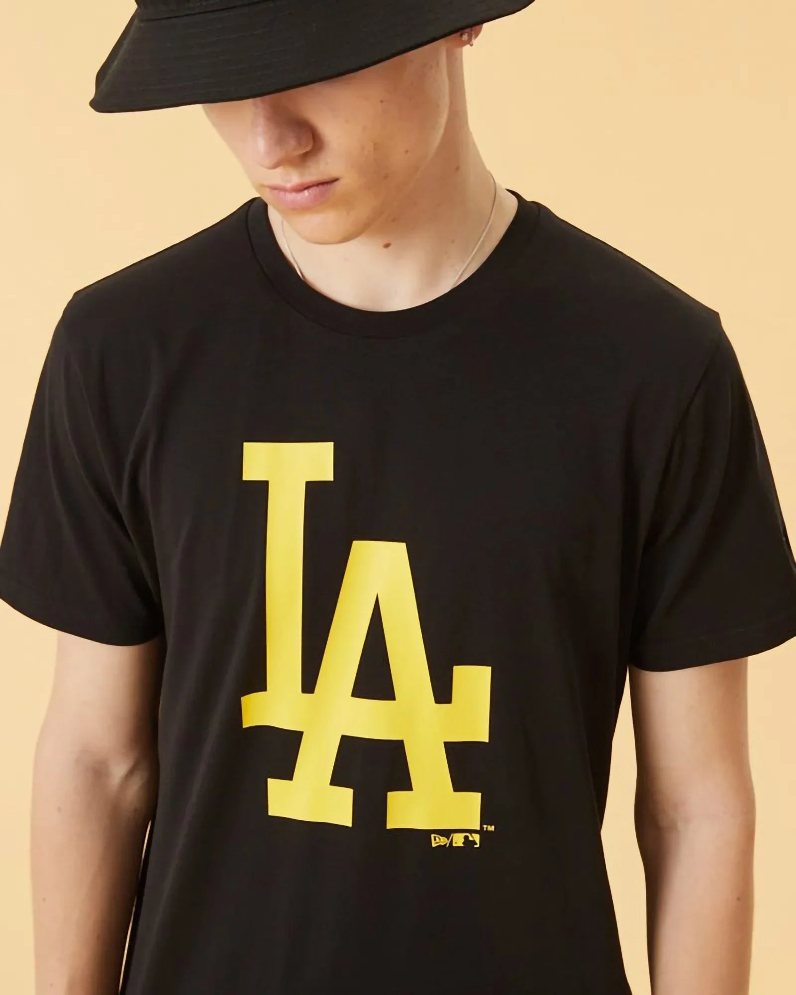 New Era Mlb La Dodgers Team Logo Black T-shirt