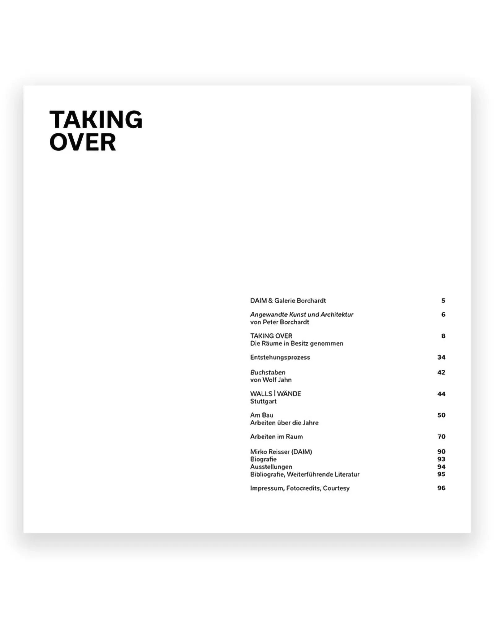 Taking Over - Mirko Reisser Daim