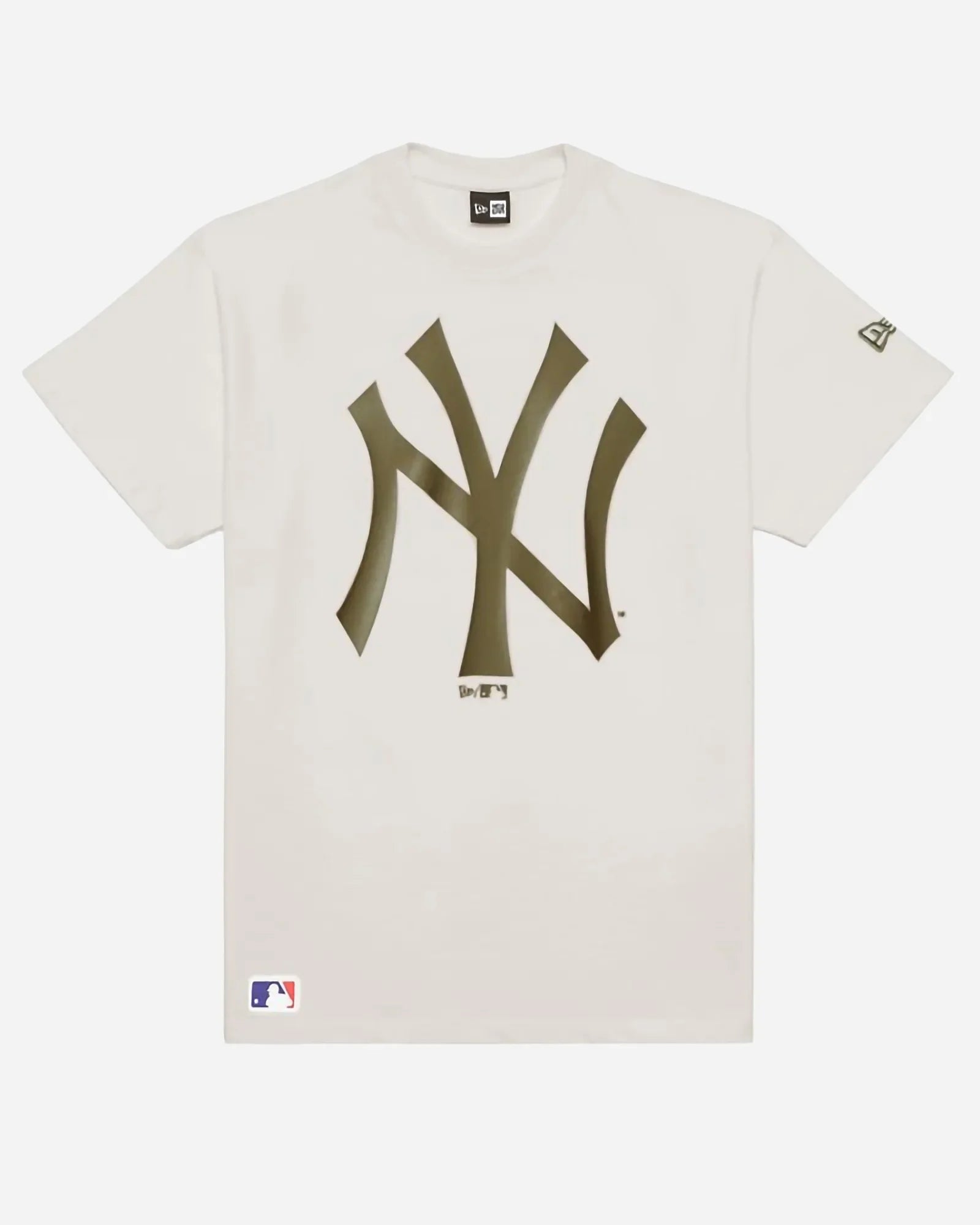 New Era New York Yankees Metallic Graphic Logo Tee White