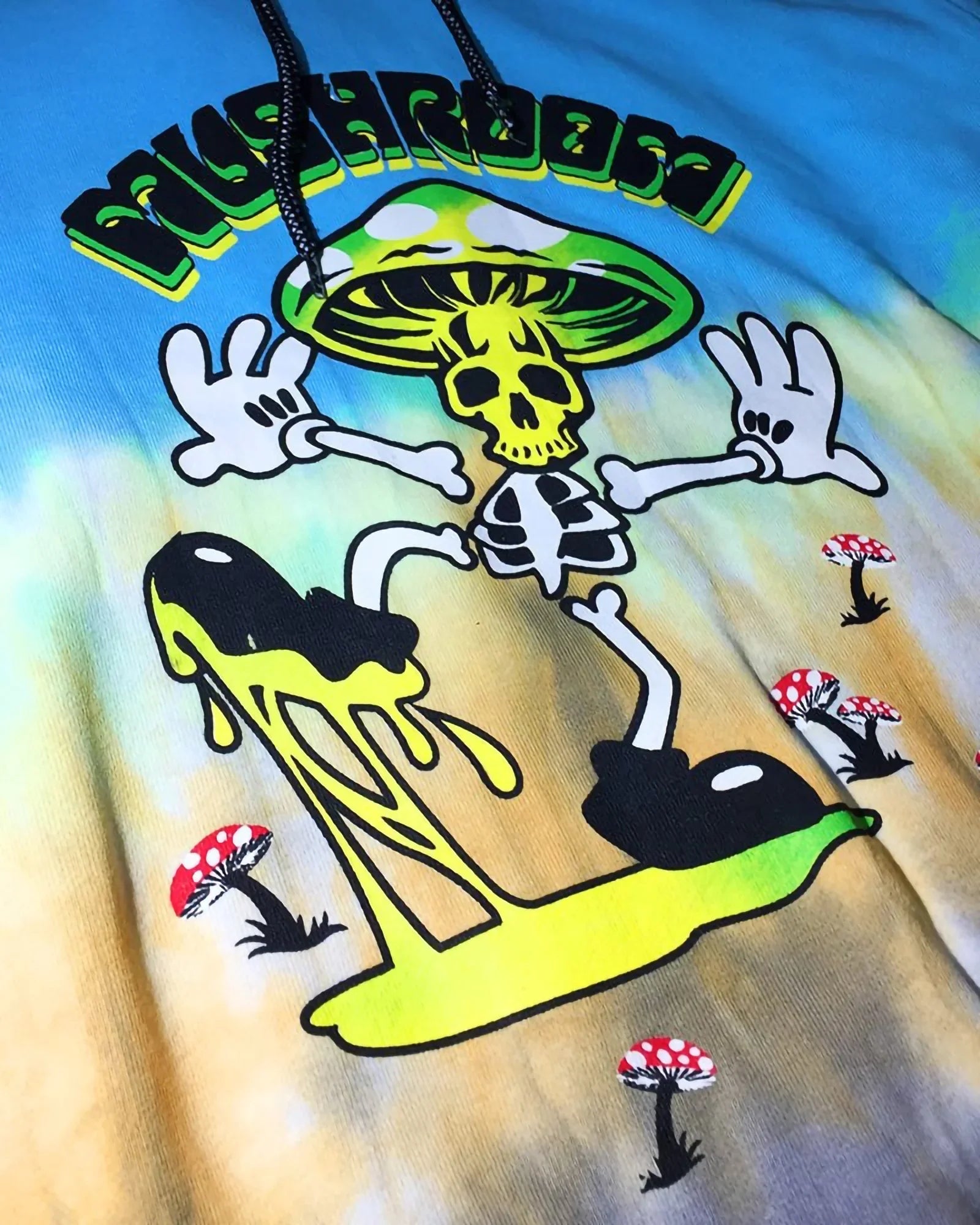 Mushroom Surf Tie Dye Tee Multicolor