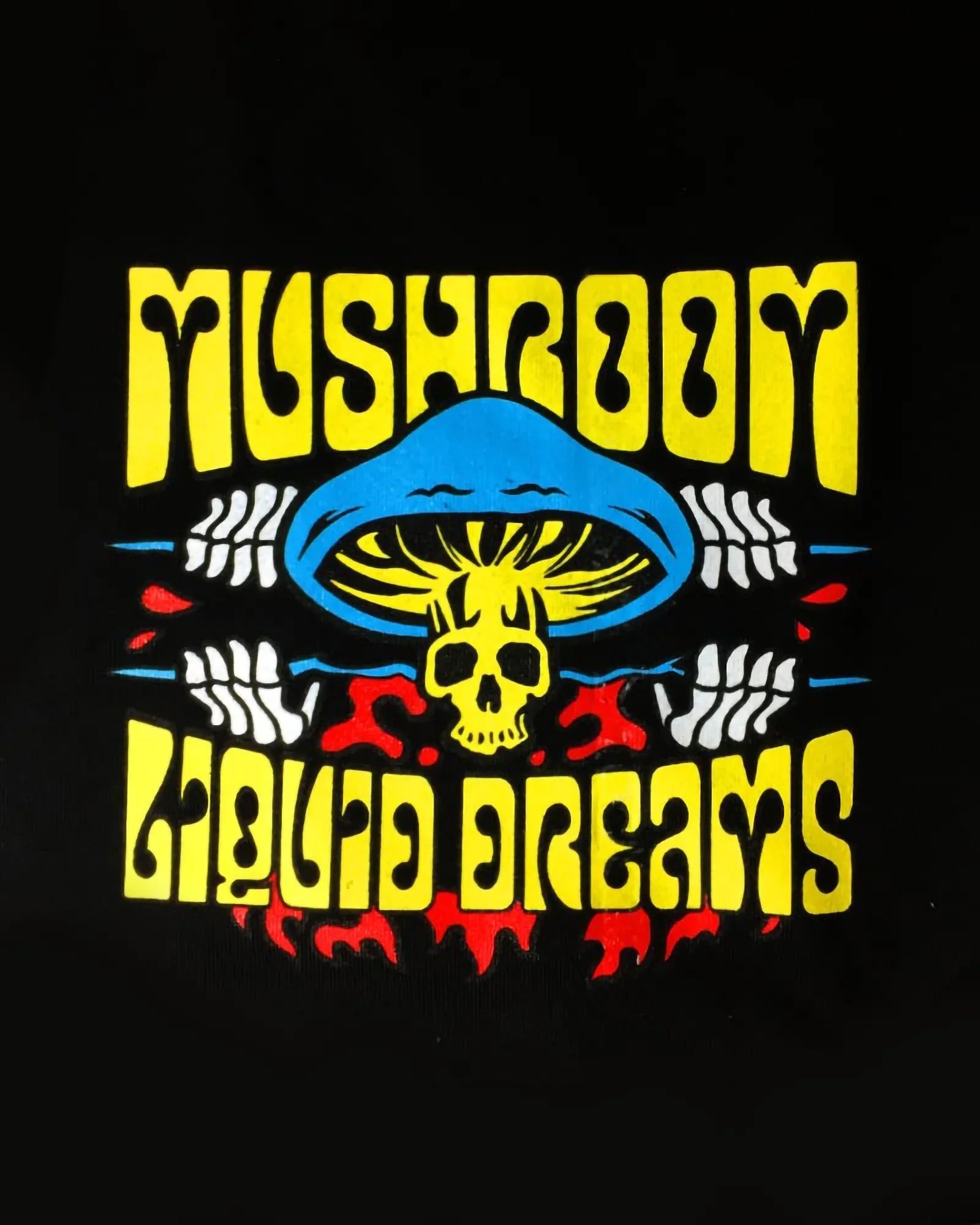 Mushroom Liquid Dreams Tie Dye Hoodie Multicolor