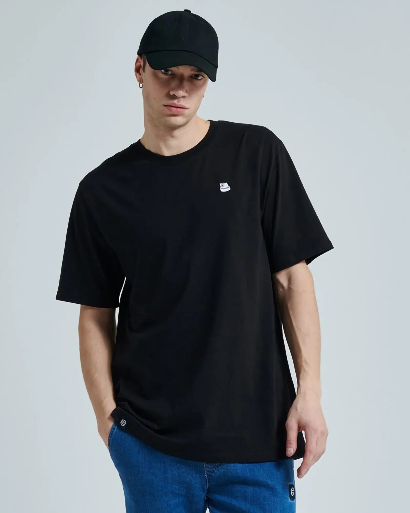 Dolly Noire Fat Cap Tee Black