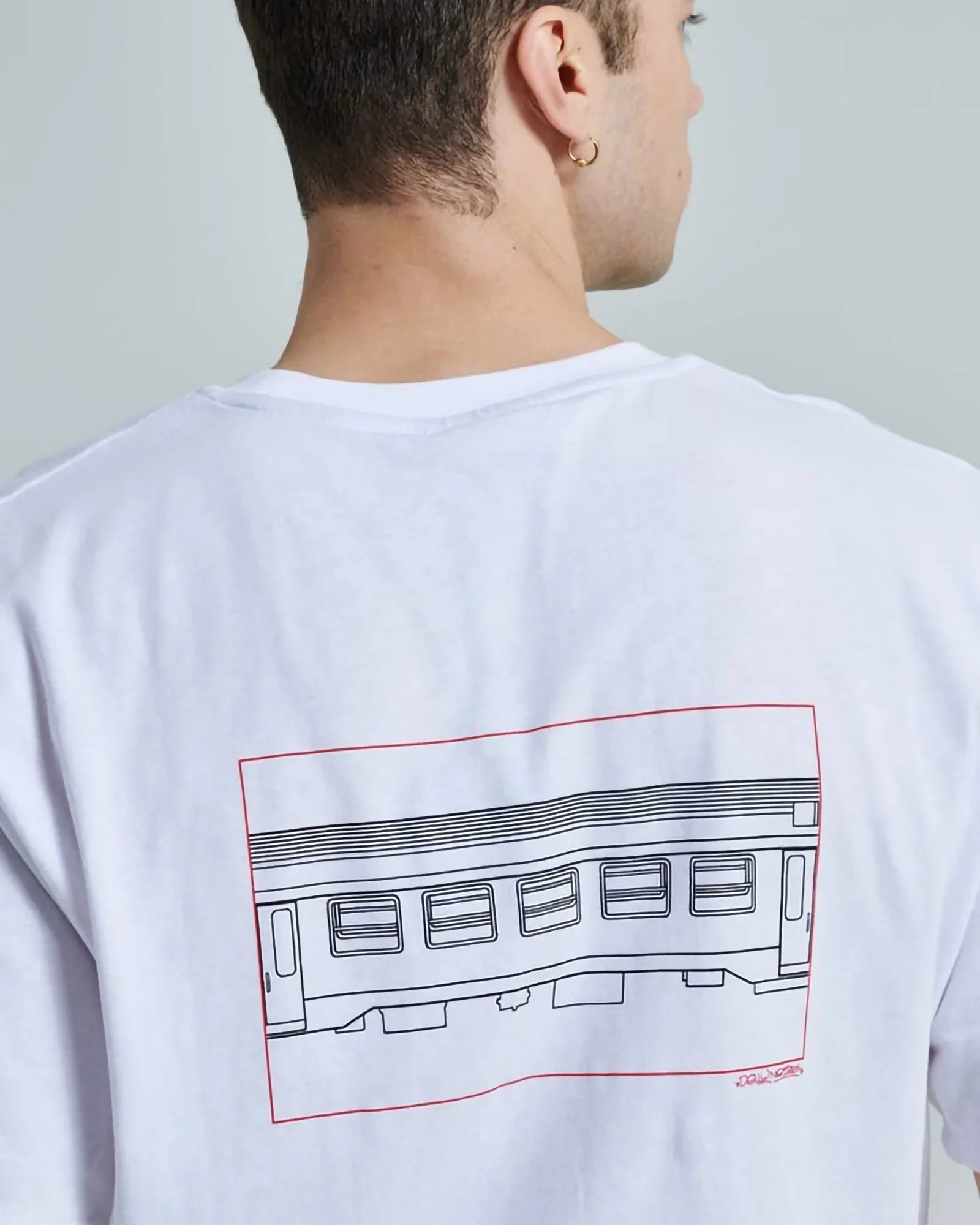 Dolly Noire X Loop Colors Train Tee White