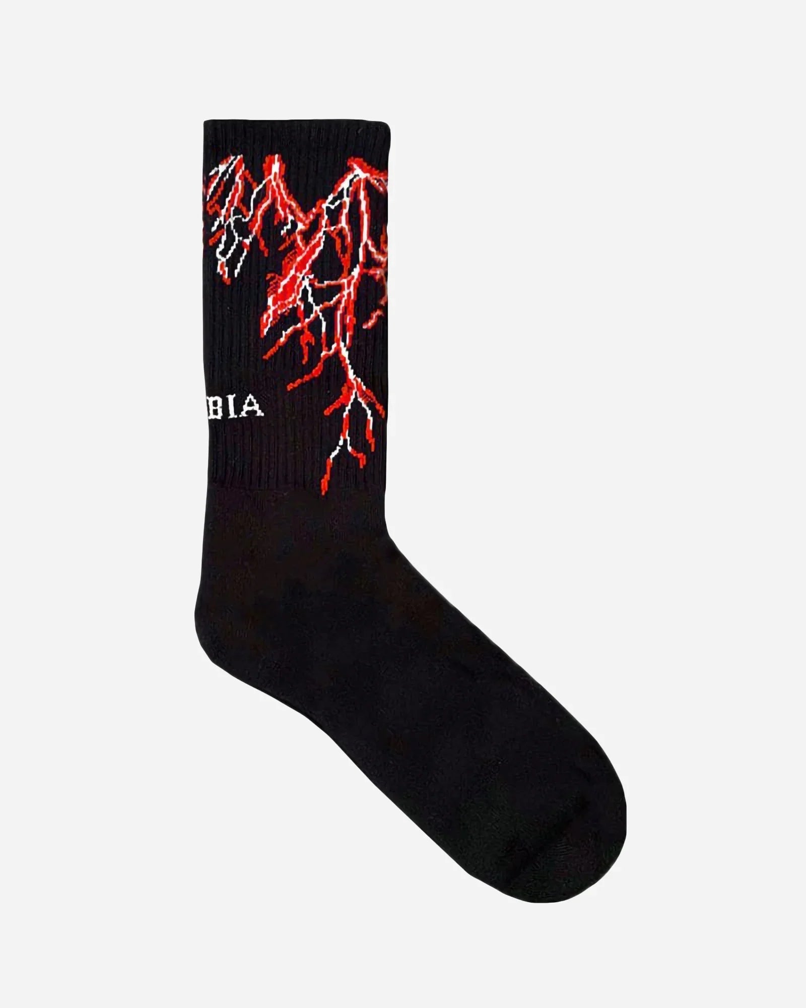 Phobia Red Lightning Socks Black