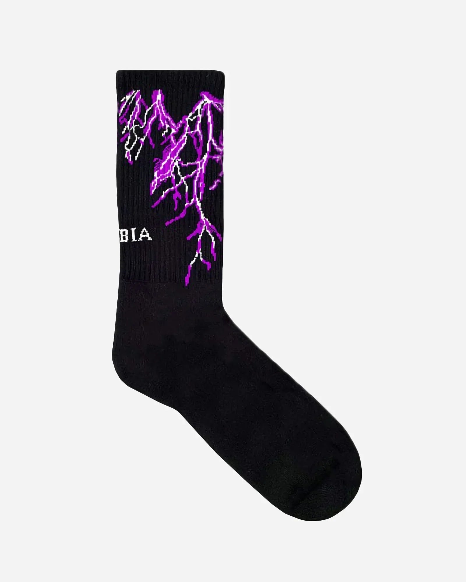 Phobia Purple Lightning Socks Black