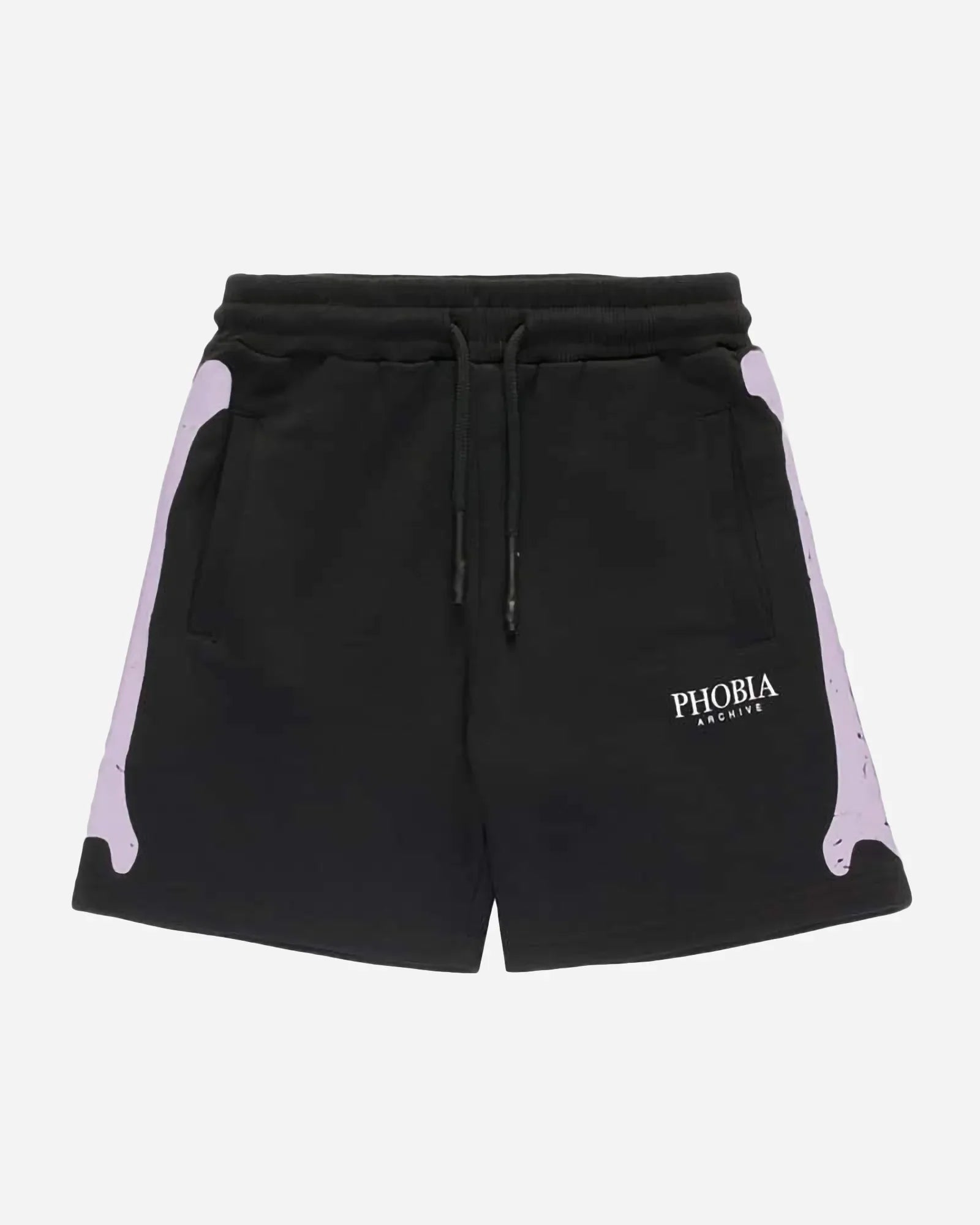 Phobia Purple Skeleton Black Shorts