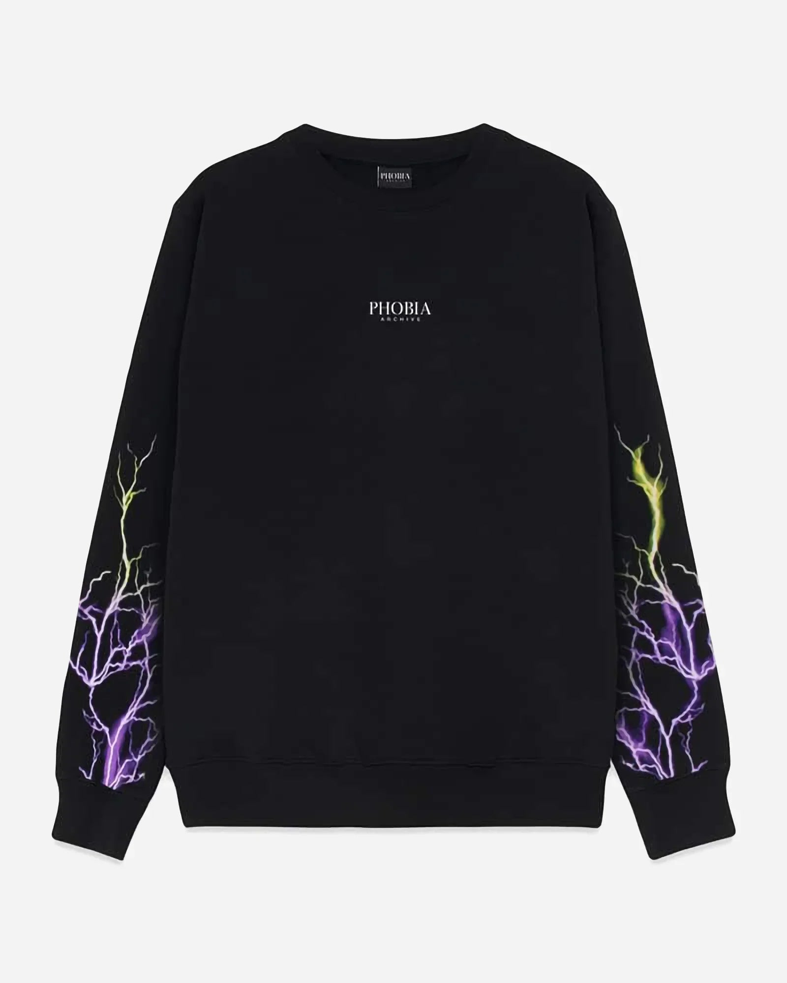 Phobia Cobweb Print Black Crewneck