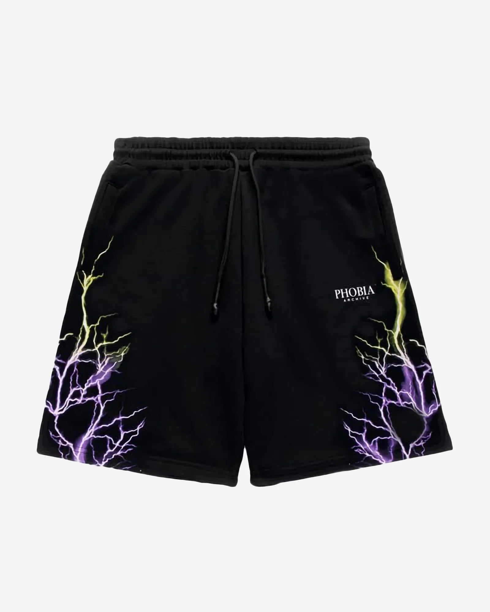 Phobia Purple Skeleton Black Shorts