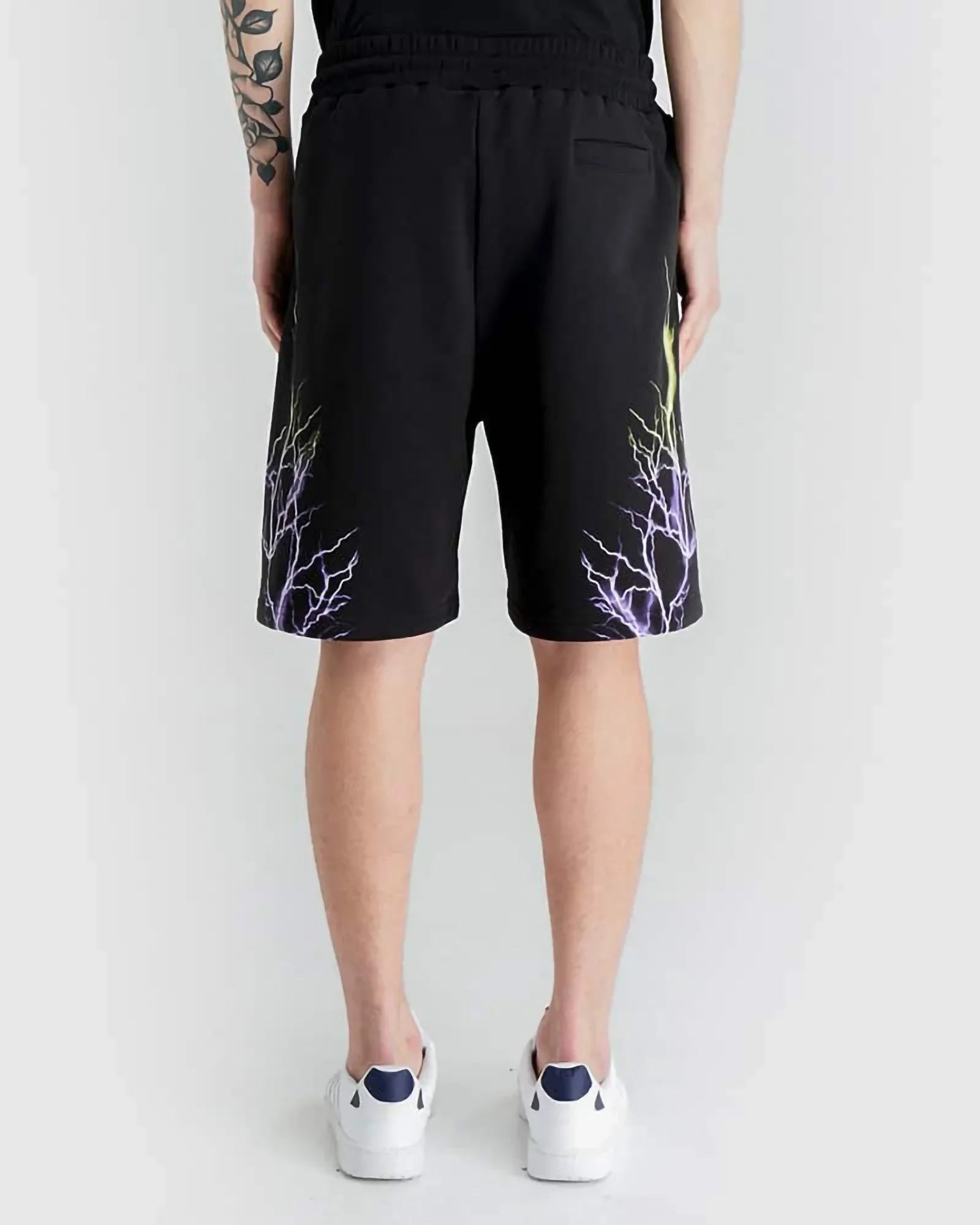 Phobia Purple Skeleton Black Shorts