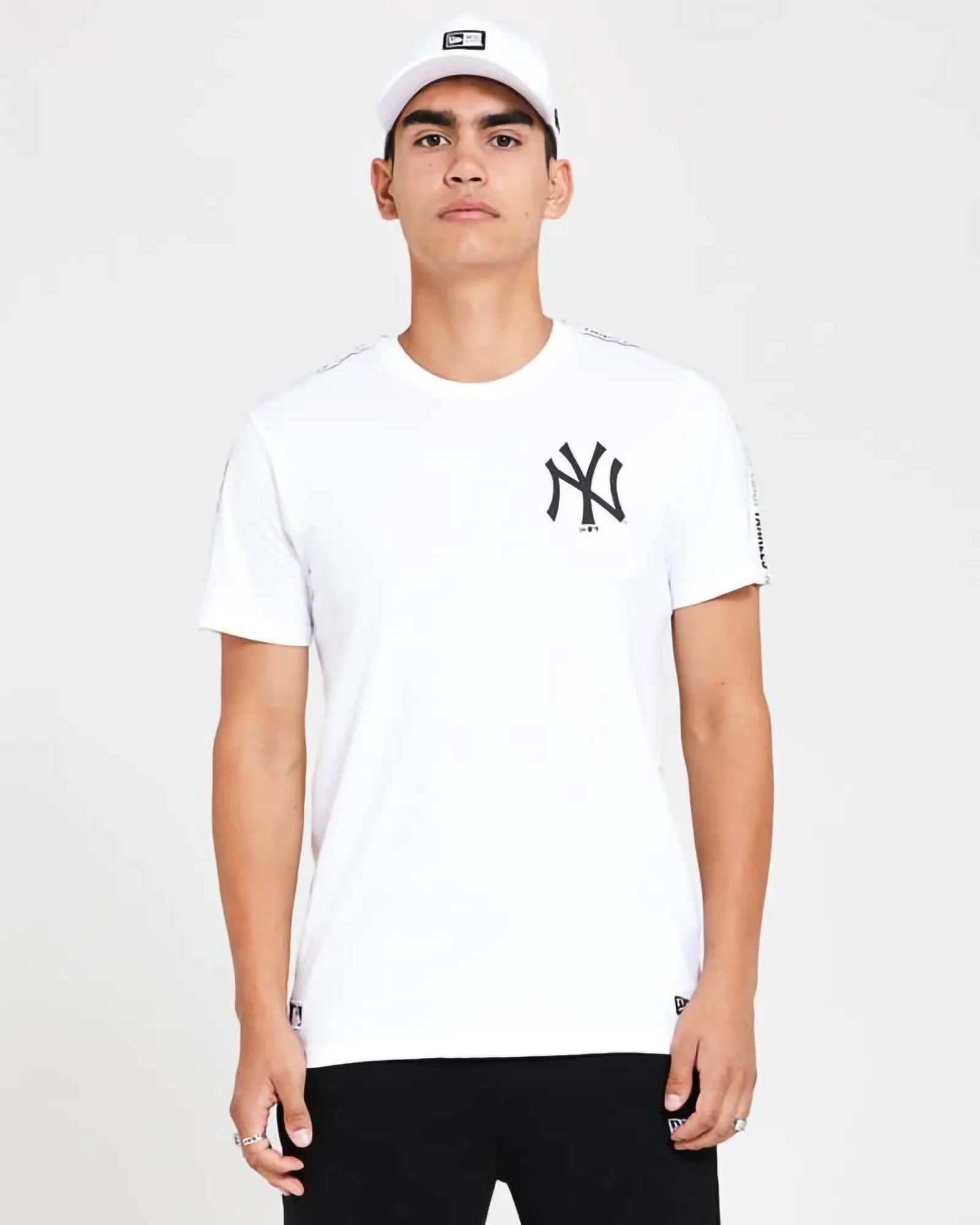 New Era Mlb New York Yankees Taping T-shirt White