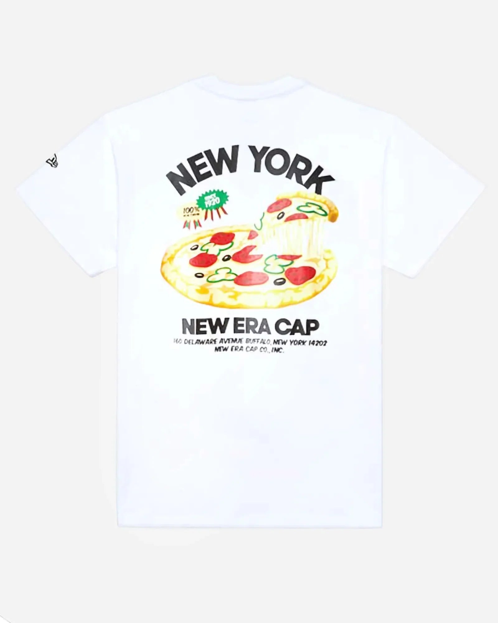 New Era Food Pack New York Pizza T-shirt White