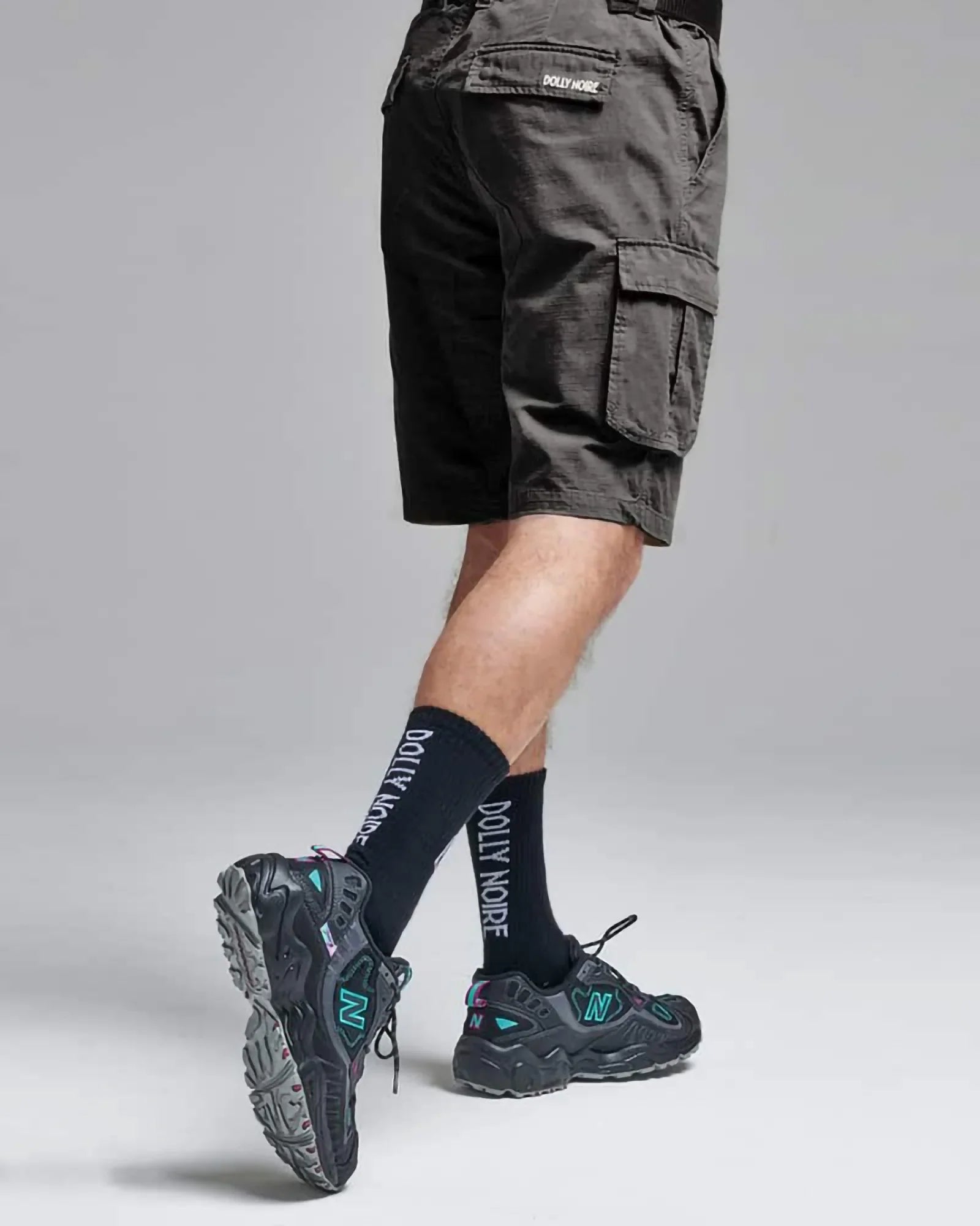 Dolly Noire Cargo Shorts Ripstop Anthracite