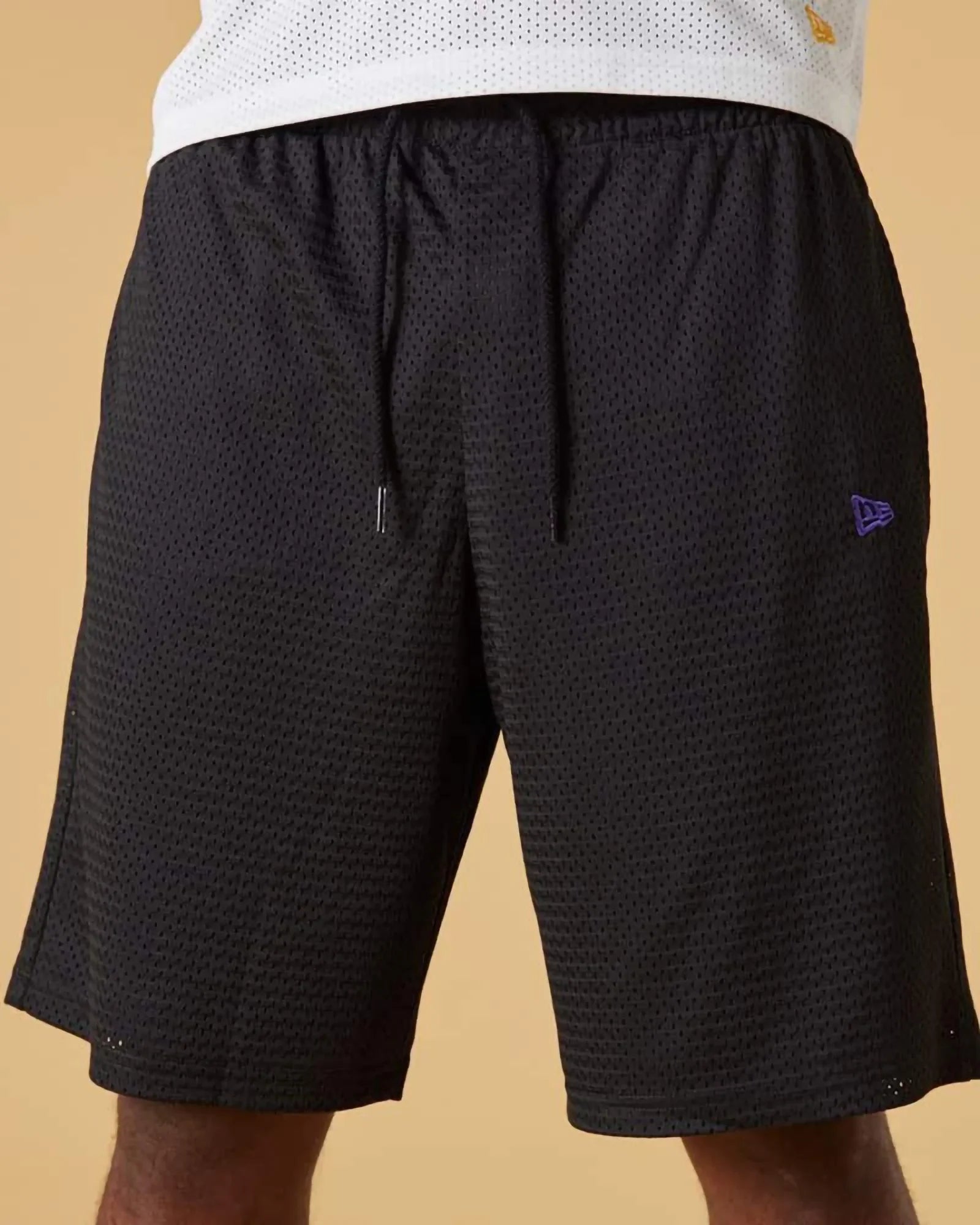 New Era Color Mesh Shorts Black-purple