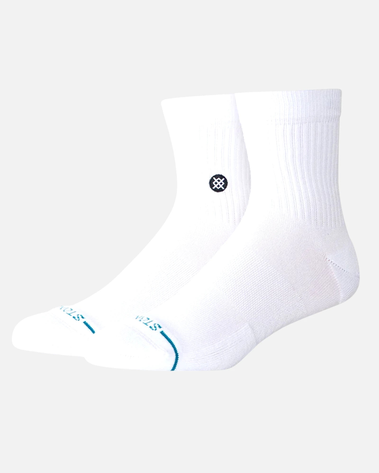 Icon Quarter Socks 3 Pack White