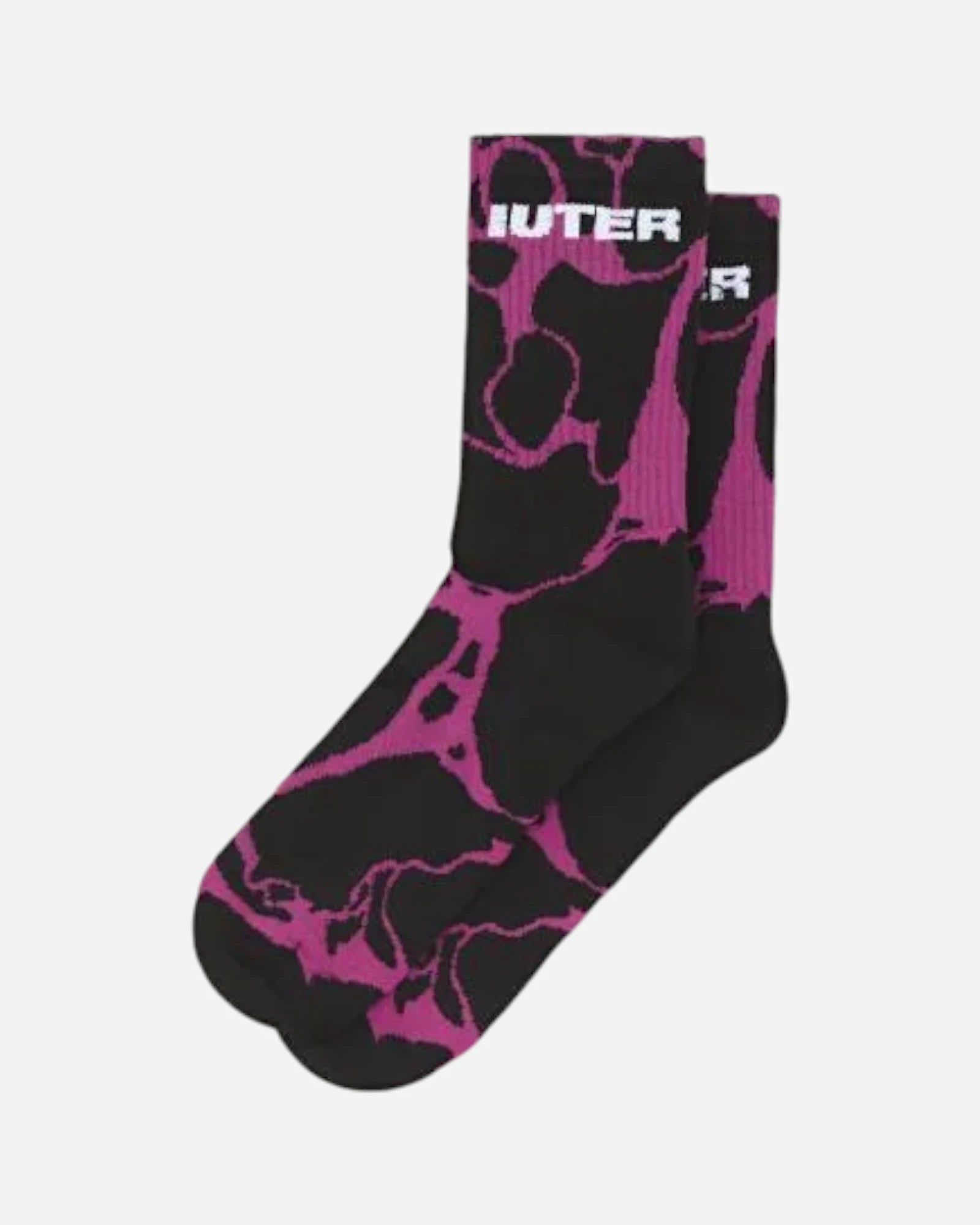 Iuter Marble Socks Black/Pink