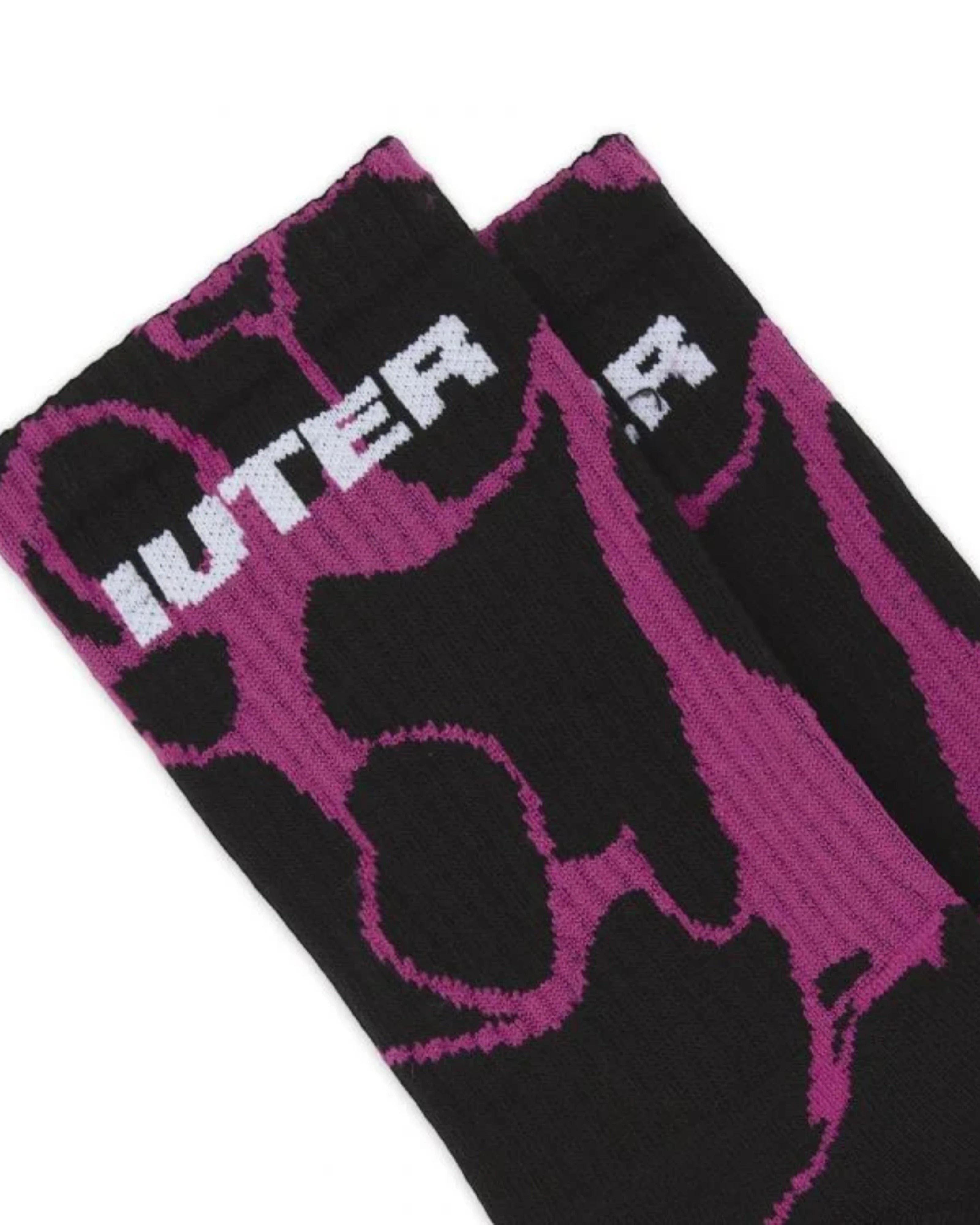 Iuter Marble Socks Black/Pink