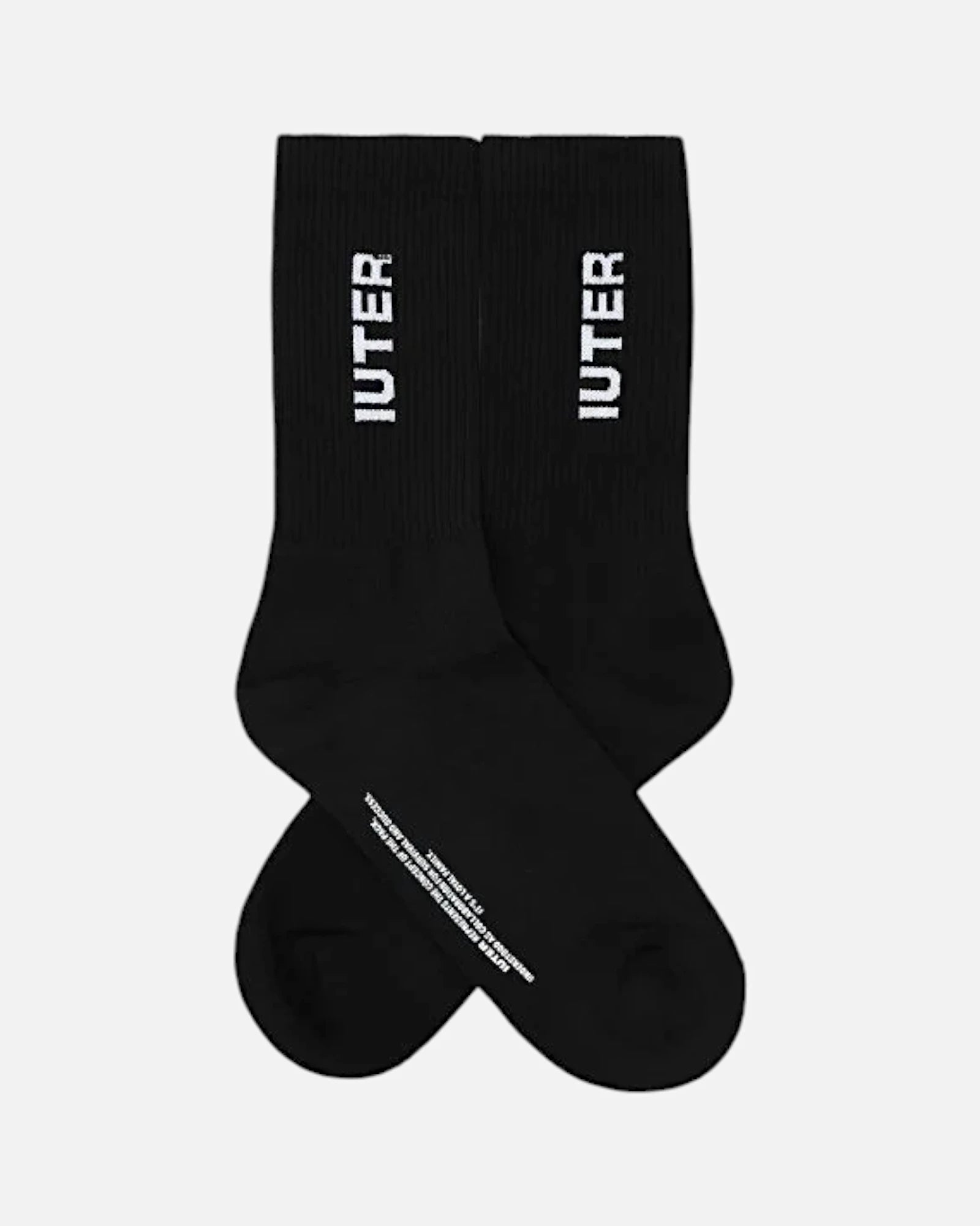 Iuter Logo Tennis Socks Black