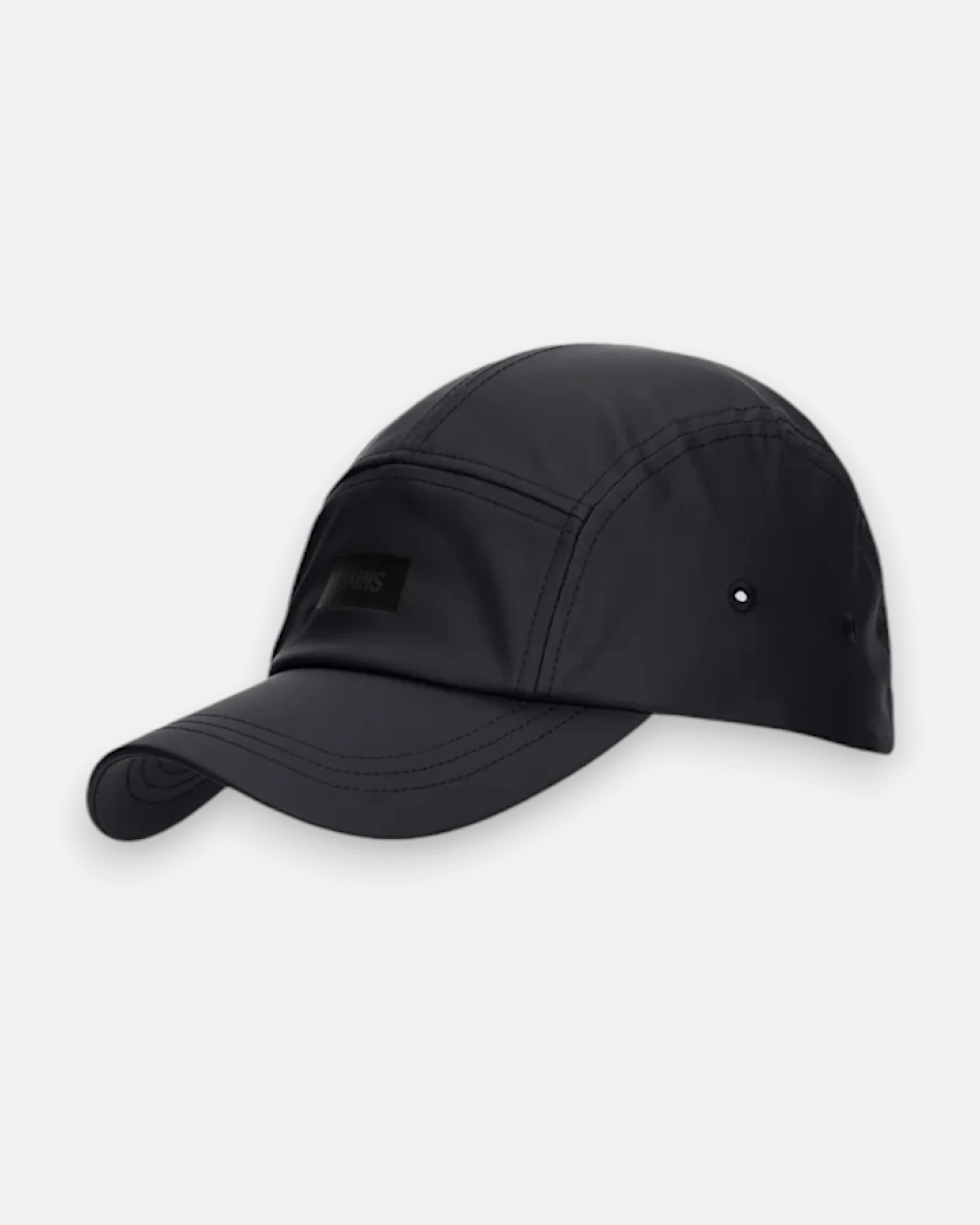 Rains 5 Panel Cap Black