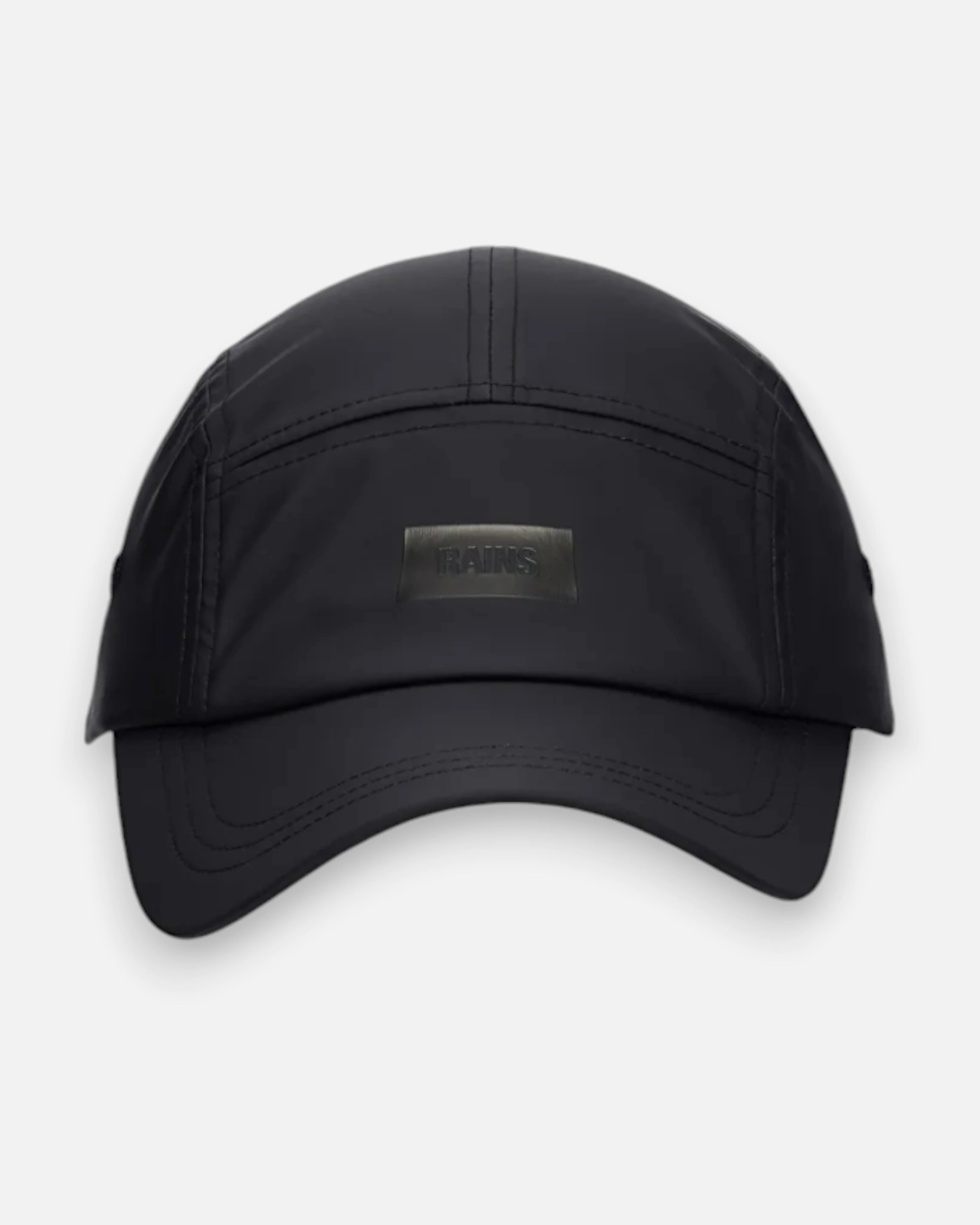 Rains 5 Panel Cap Black