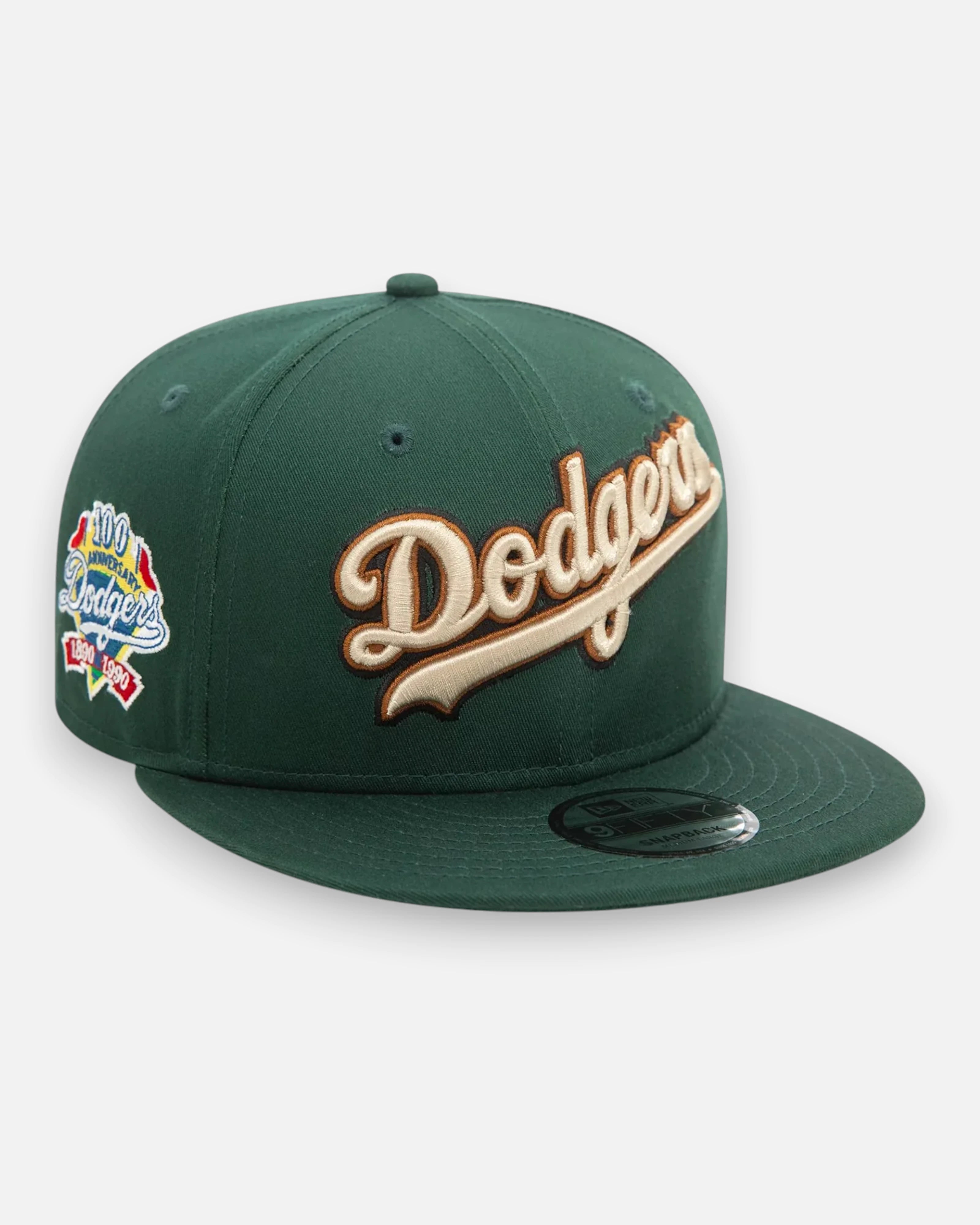 9FIFTY LA Dogers 100th Anniversary Side Patch Dark Green