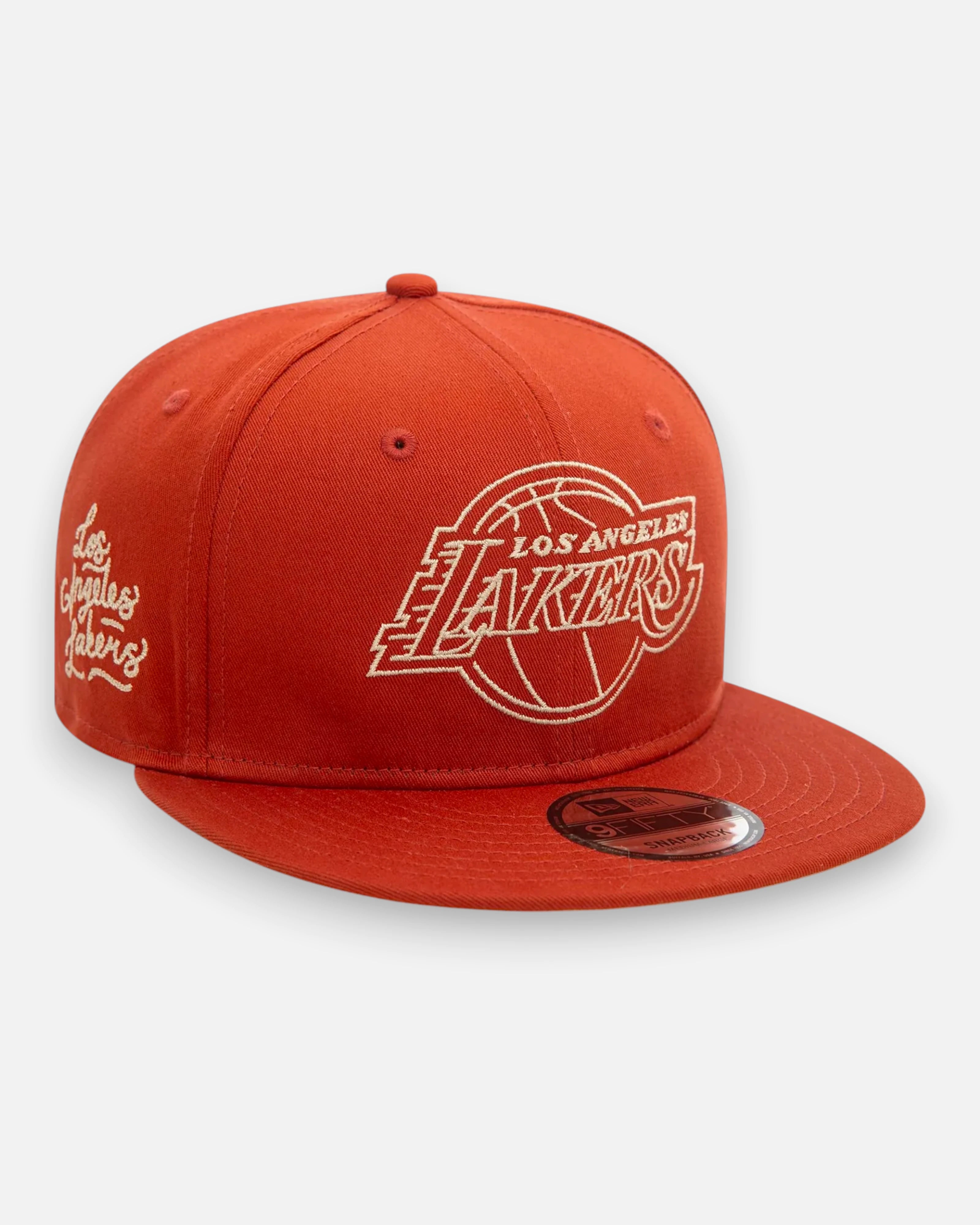 9FIFTY LA Lakers NBA Metallic Outline Orange / Silver