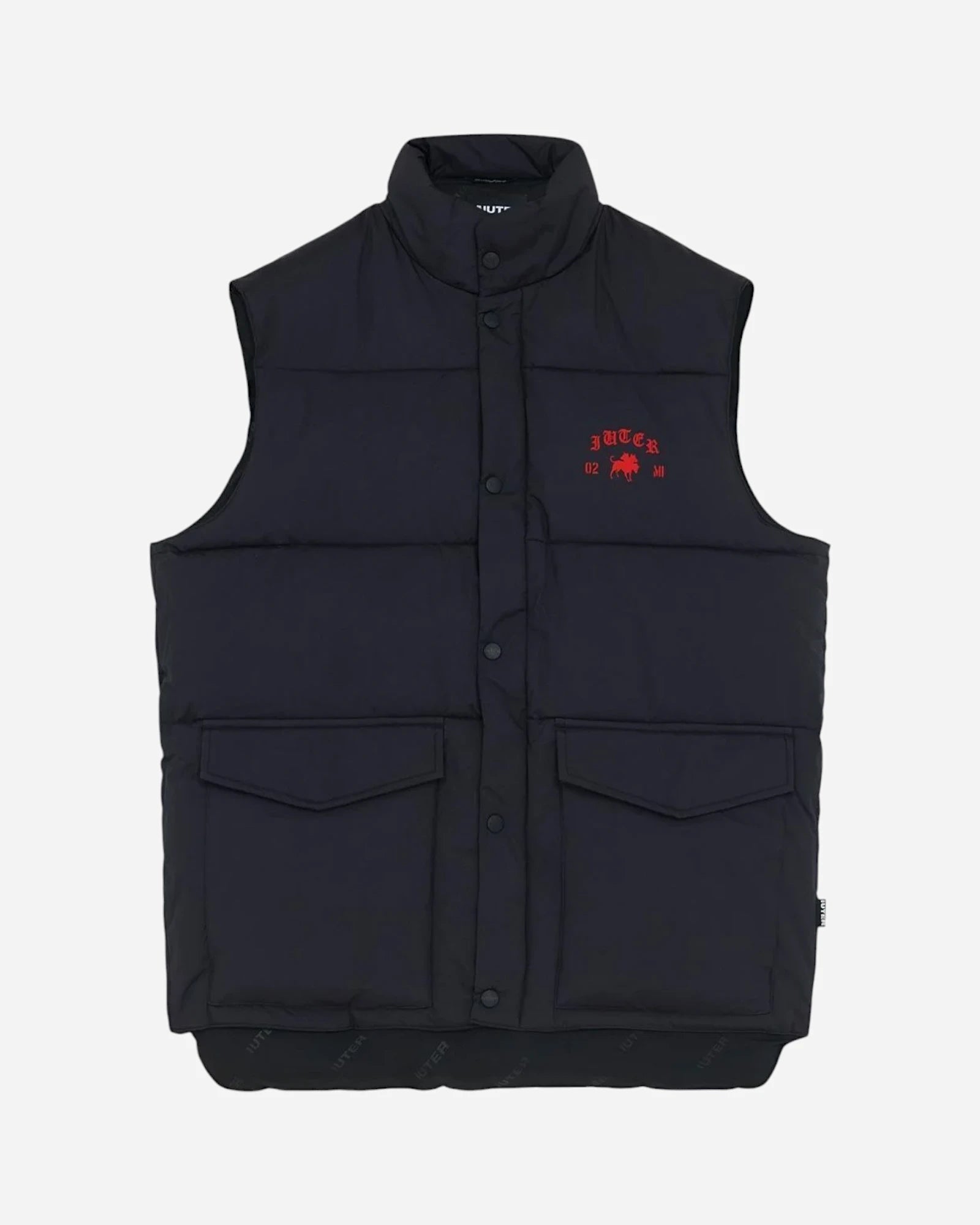 Club Dogo X Iuter Breed Puff Vest Jacket Black