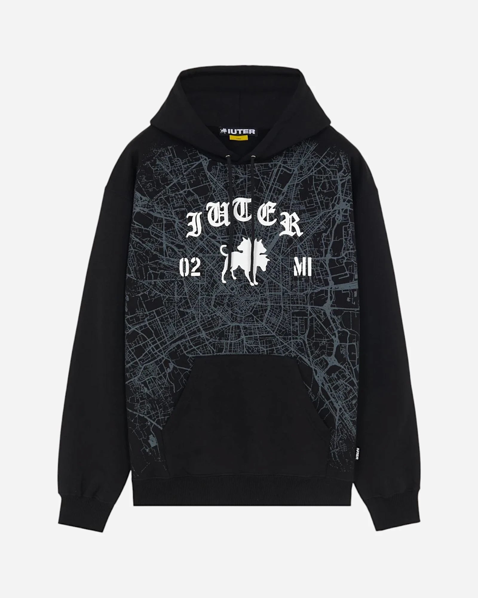 Club Dogo X Iuter Milano Map Logo Hoodie Black