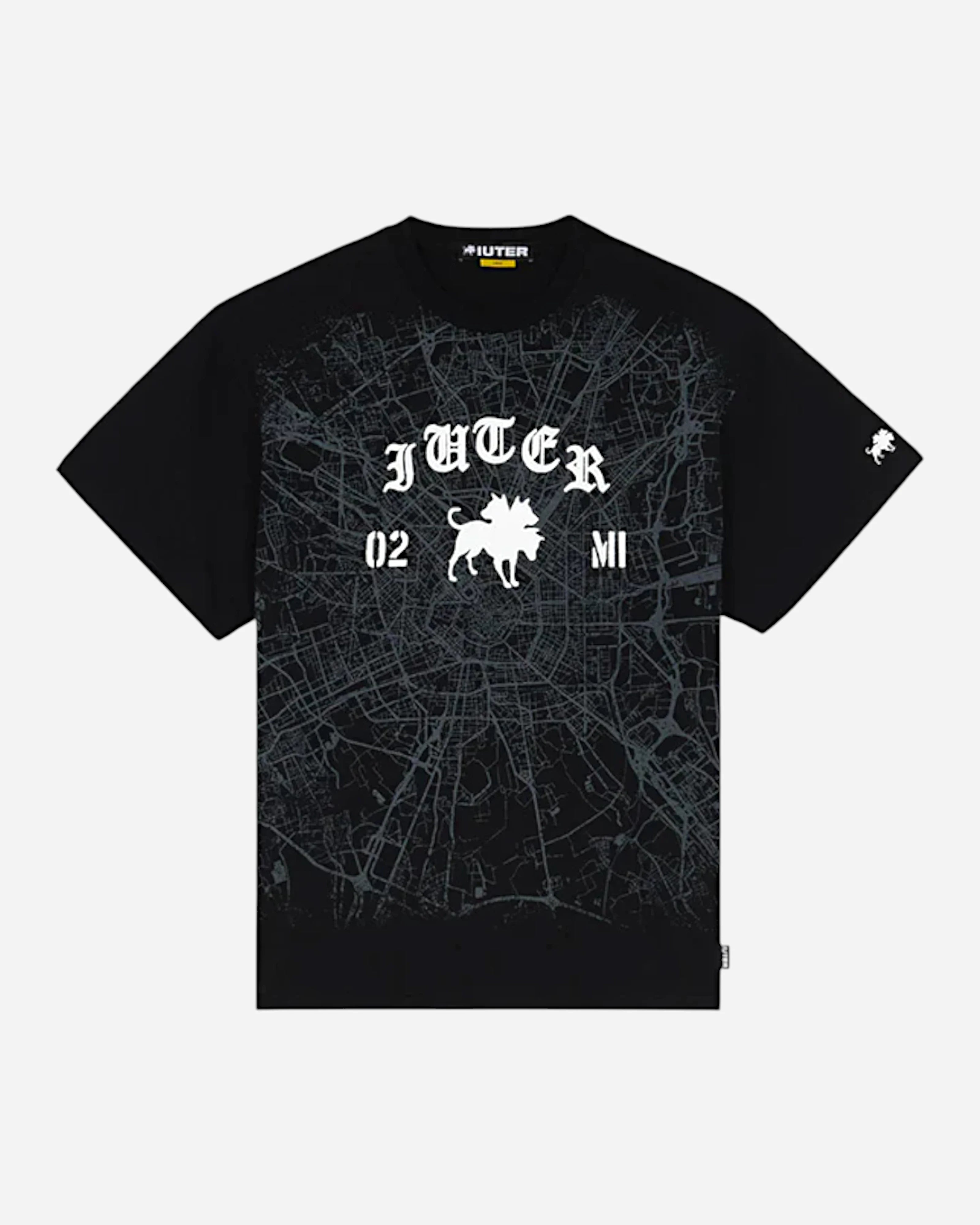 Club Dogo X Iuter Milano Map Logo Tee Black