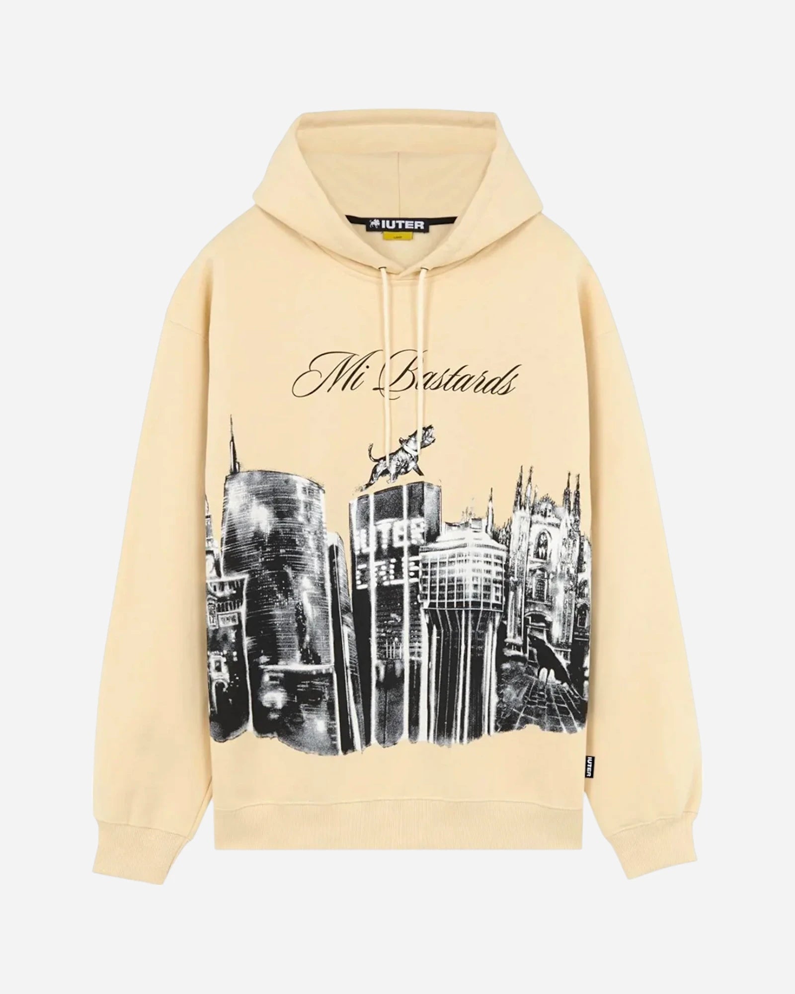 Club Dogo X Iuter Milano Skyline Hoodie Dusty White