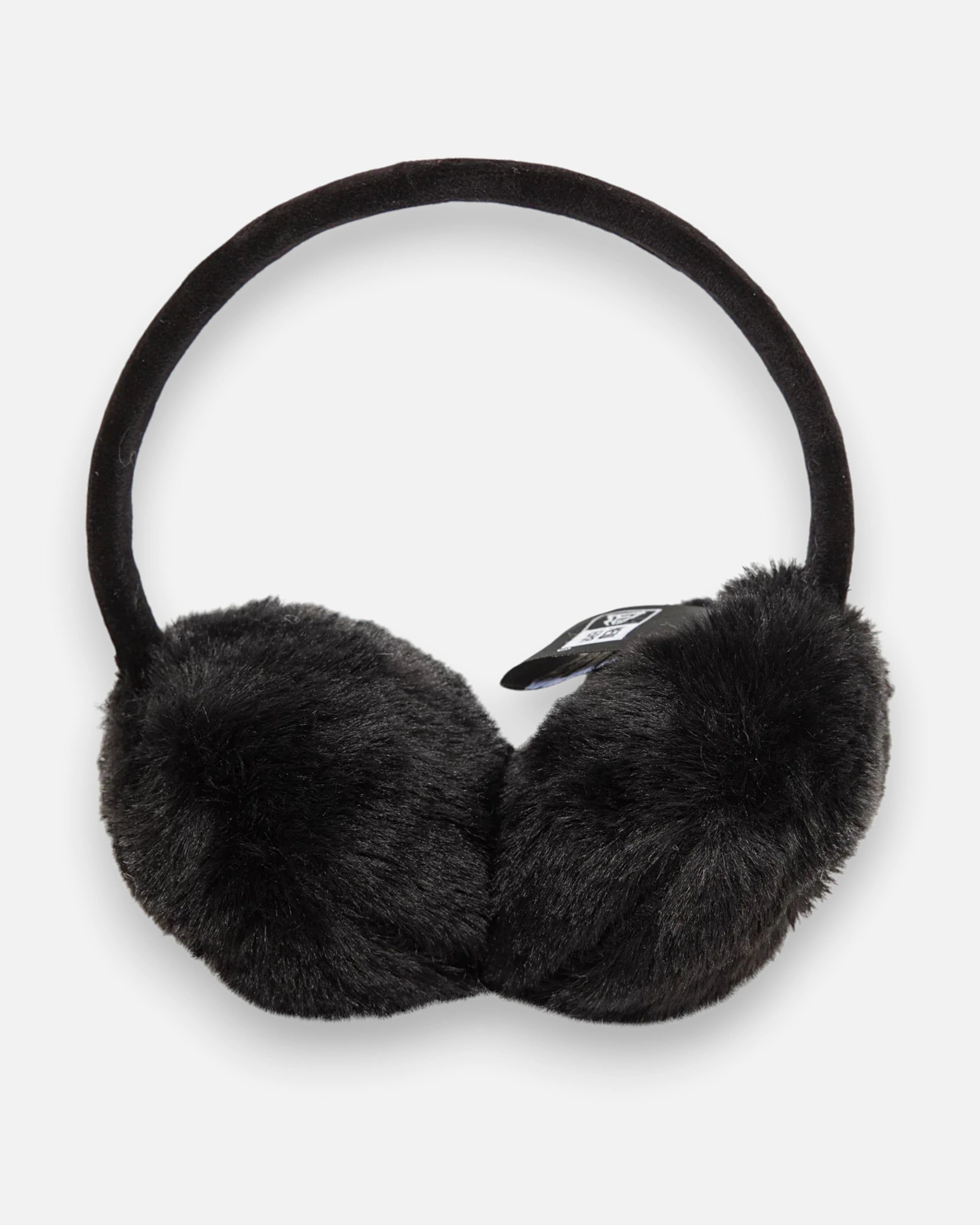 New Era Faux Fur Ear Muffs Black