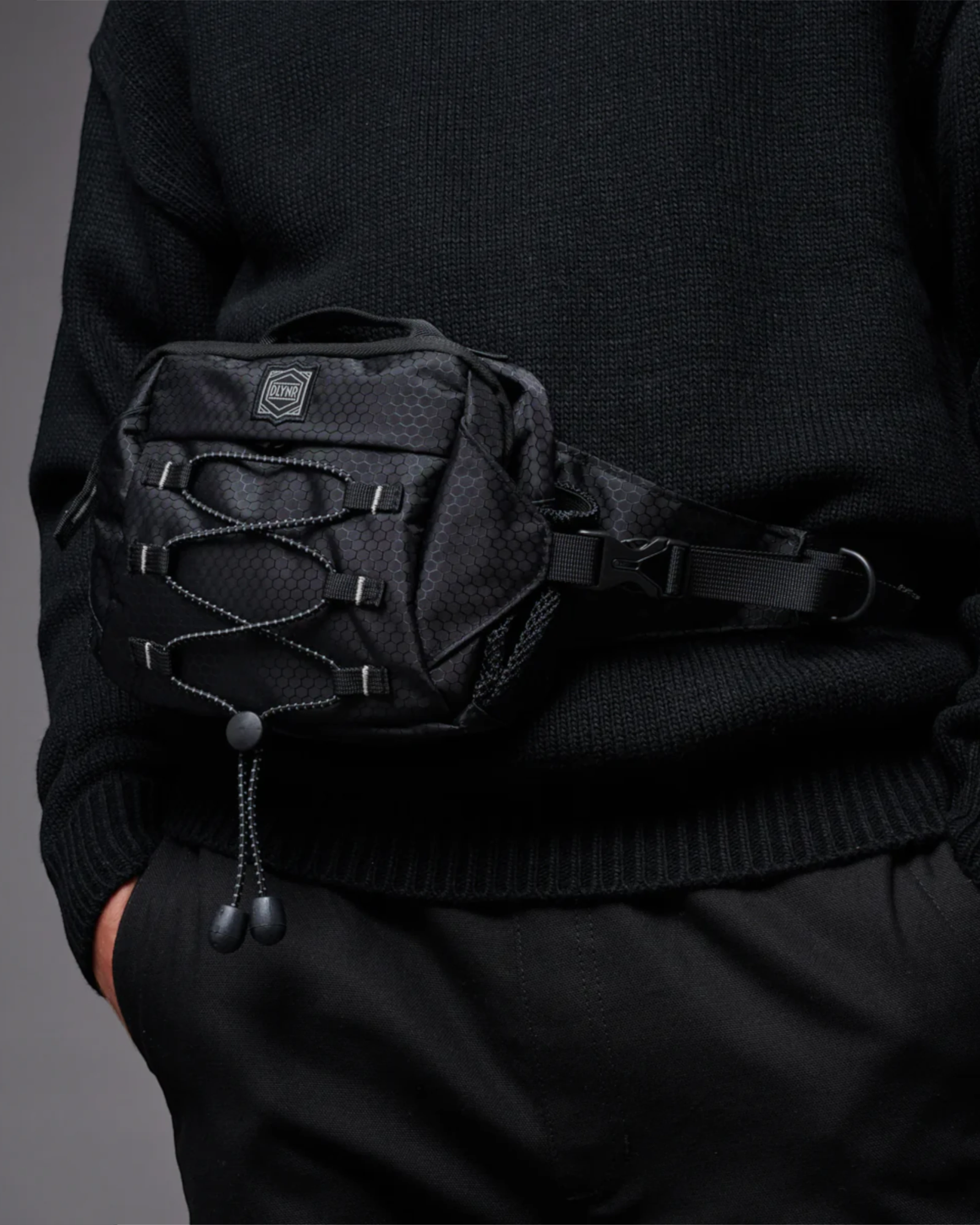 DLYNR Urban Reflective Waistpack Black