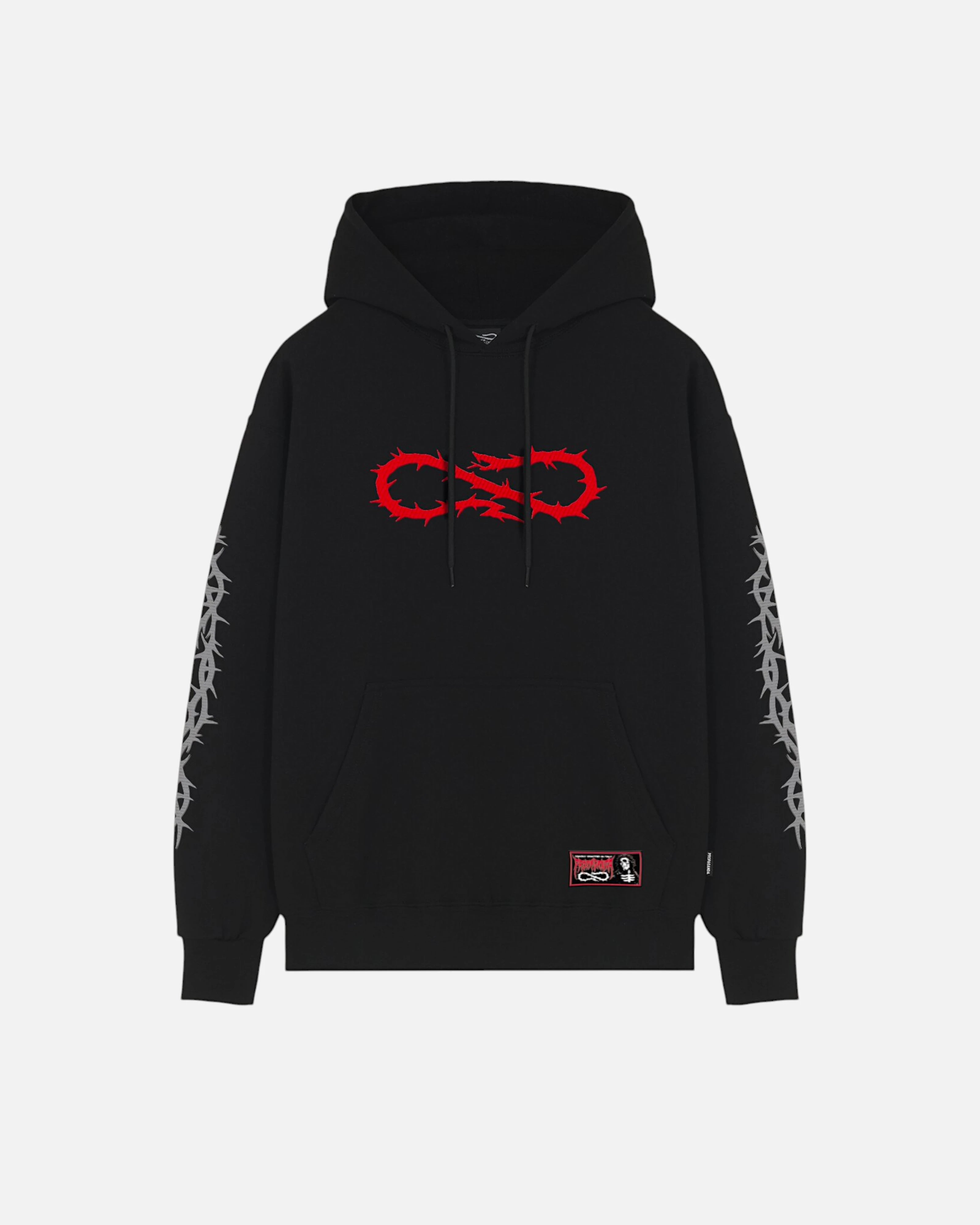 Logo Crown Hoodie Black