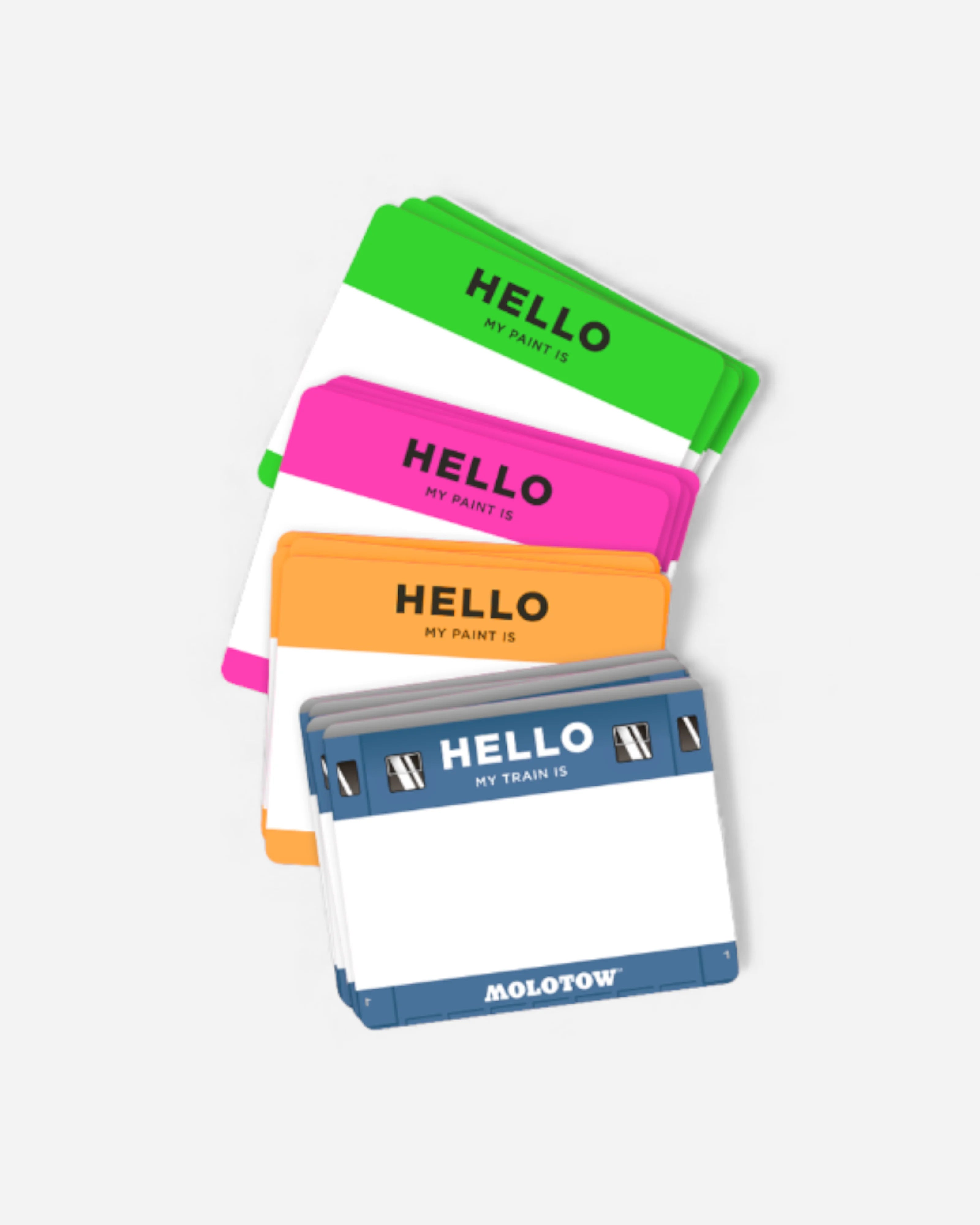 "Hello My Train Is" 25x Sticker Set