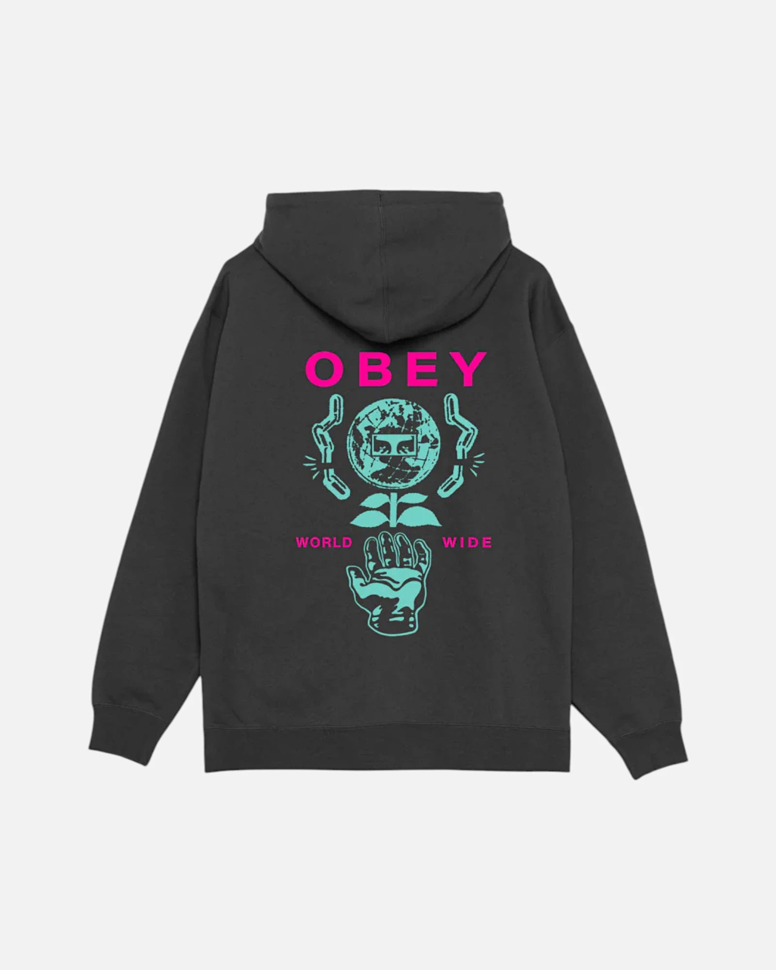 Obey Helping Hand Fleece Hoodie Black