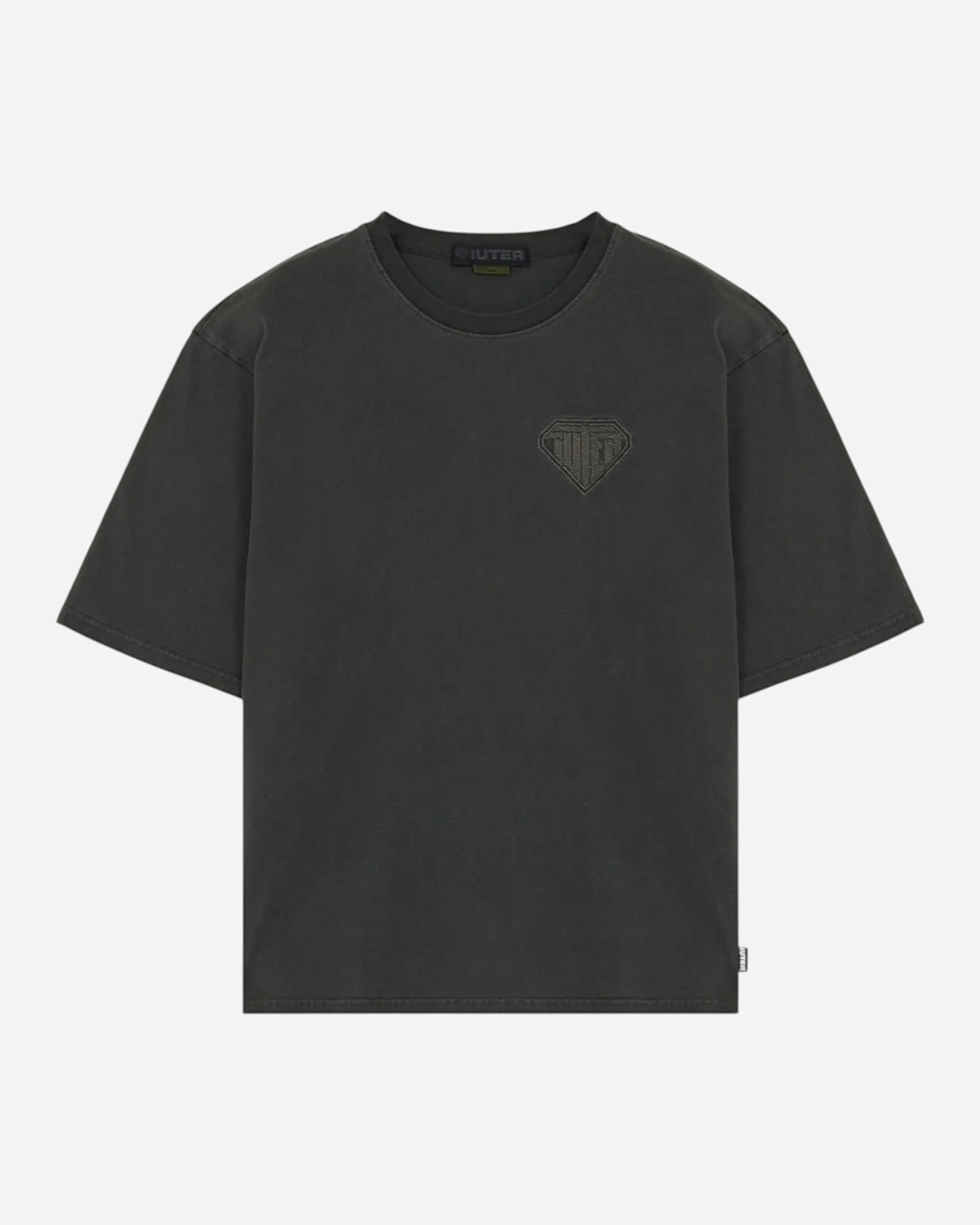 Iuter Logo Pigment Dyed Tee Black