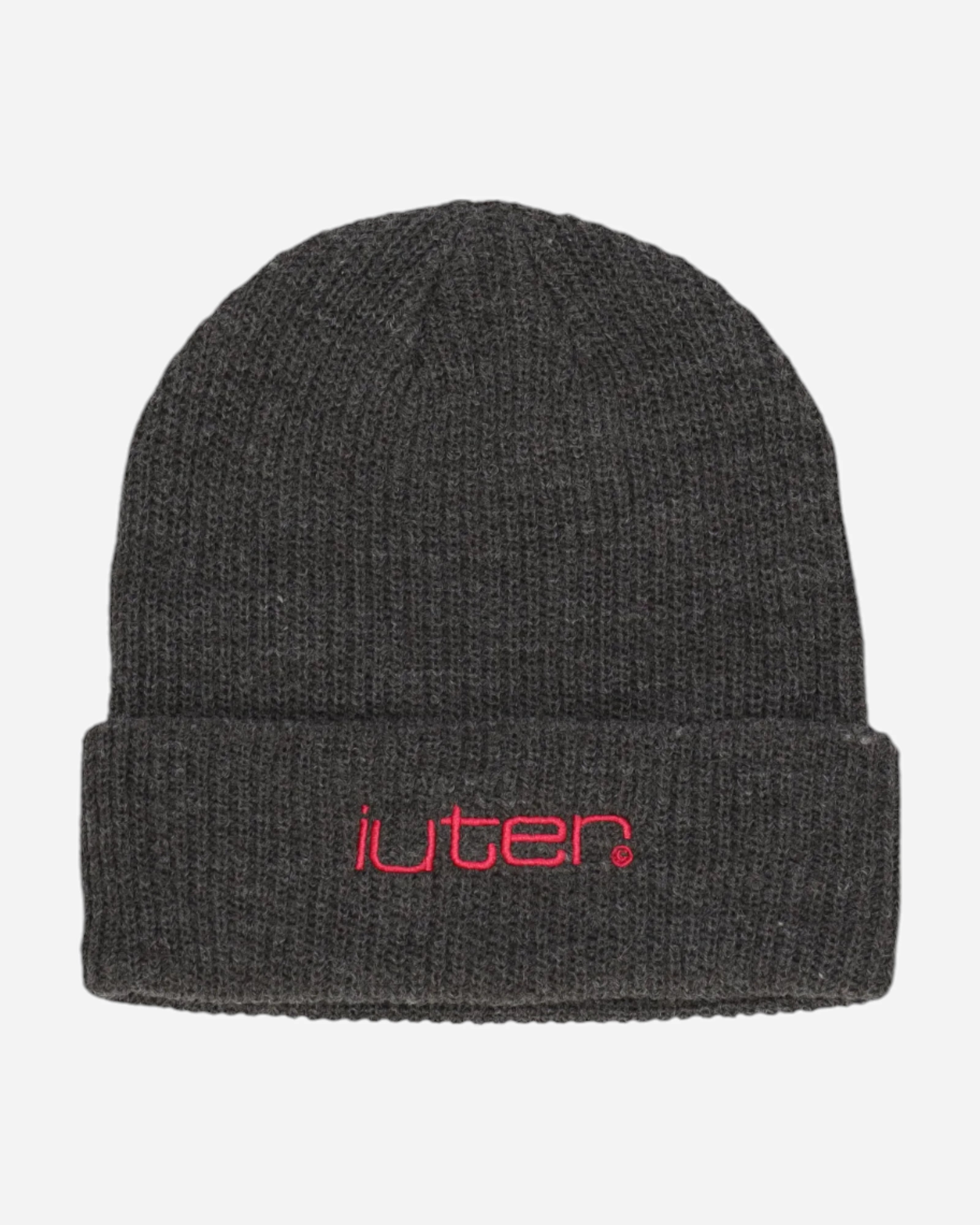 Iuter Grid Beanie Asphalt Grey