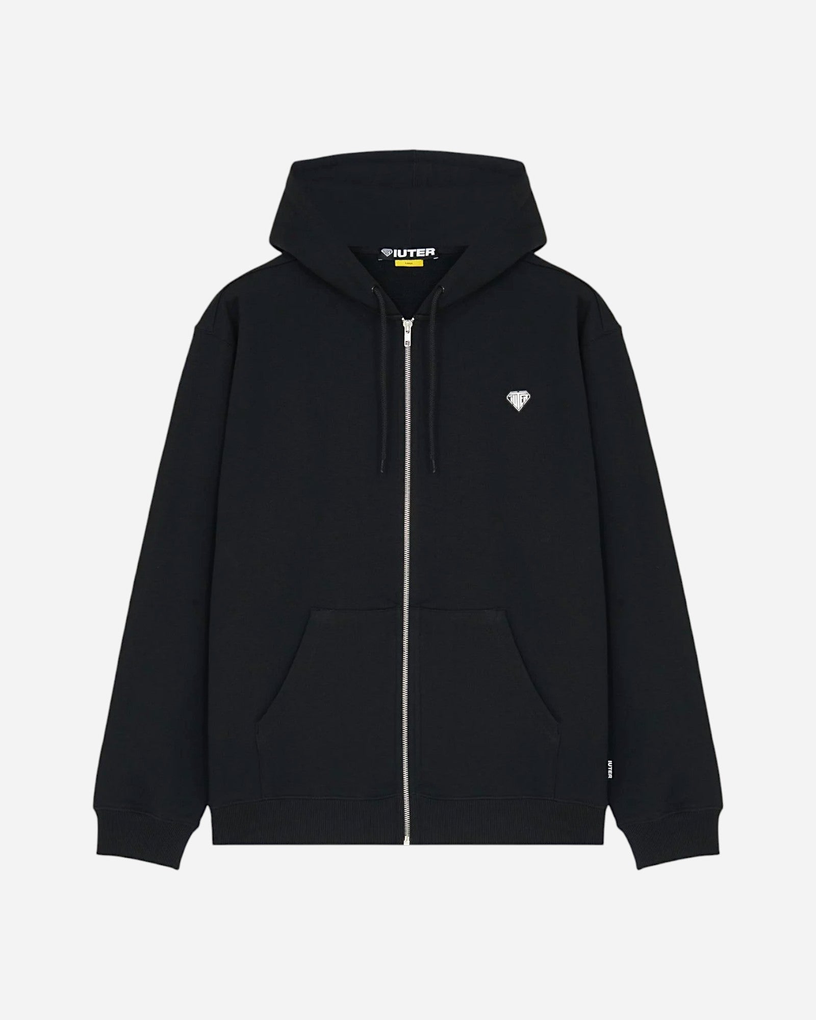 Heart Logo Zip Hoodie Black