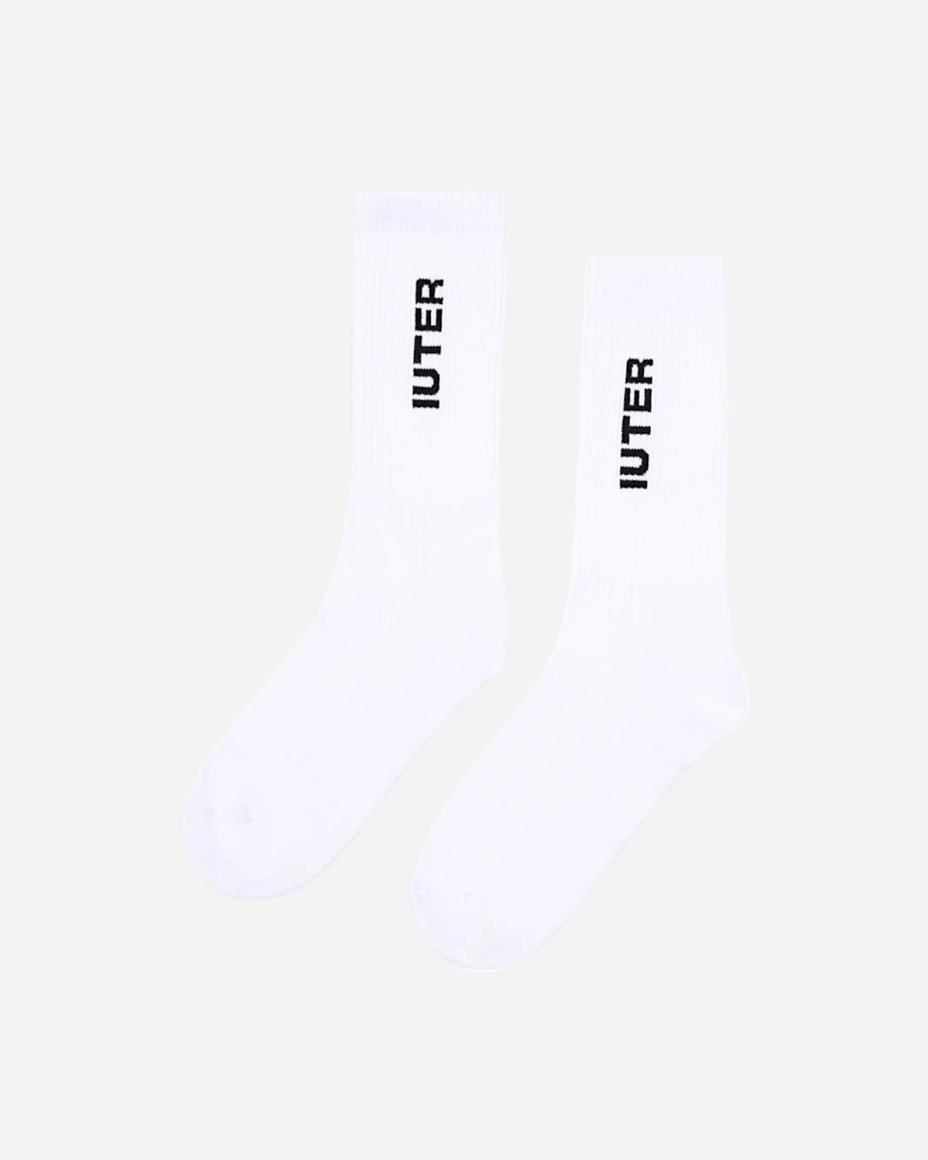 Iuter Logo Tennis Socks White