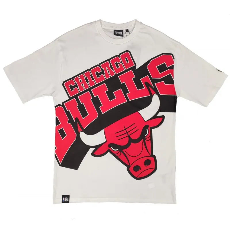 NBA Chicaho Bulls Large Wordmark Tee White