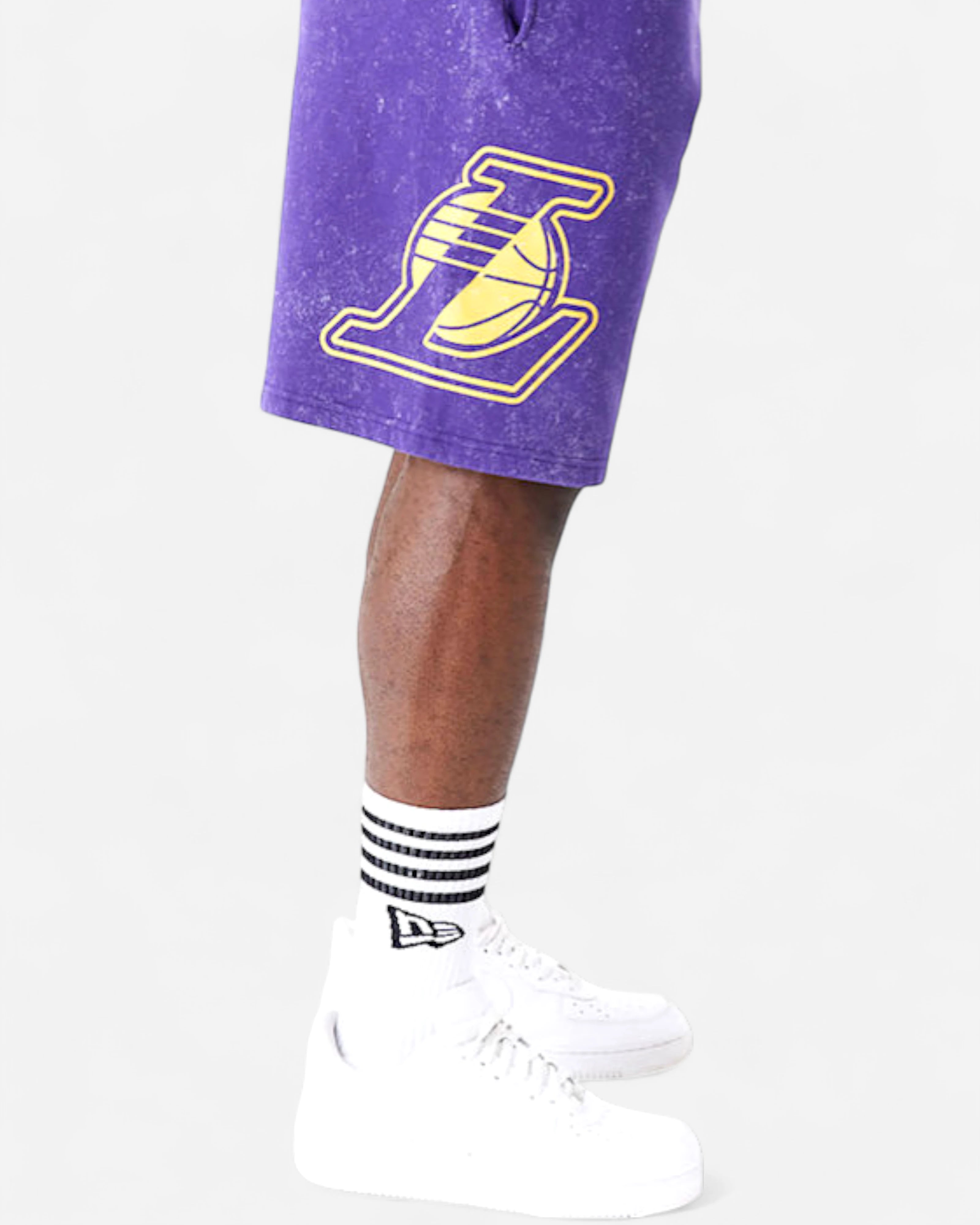 NBA Washed Pack Los Angeles Lakers Short Purple