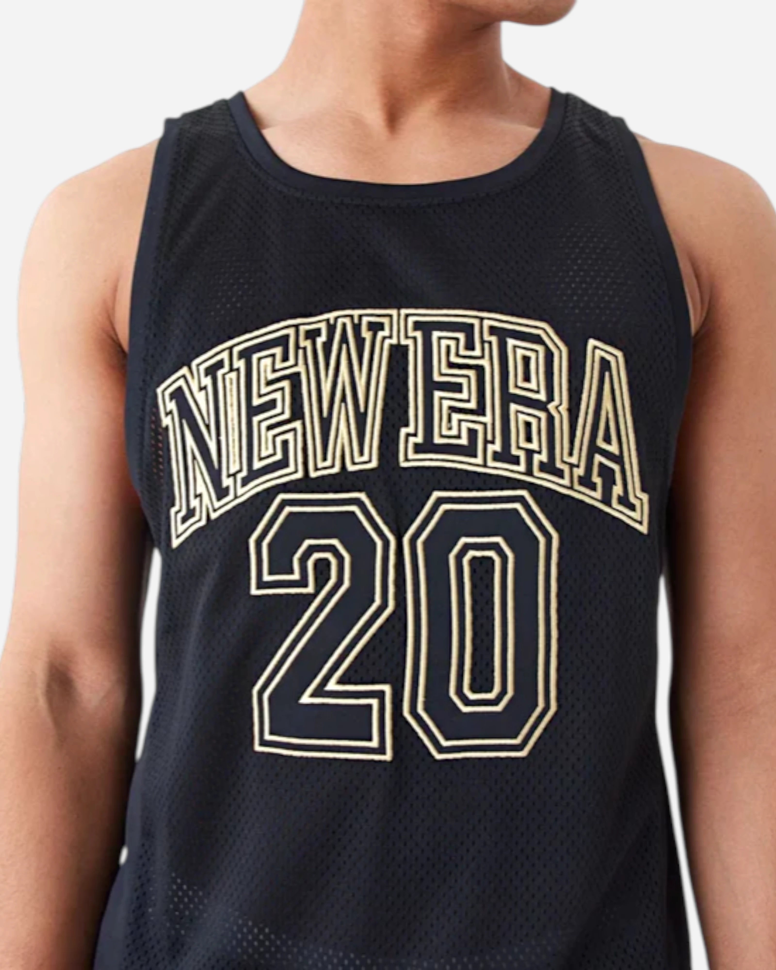 New Era Mesh Tank Top Black