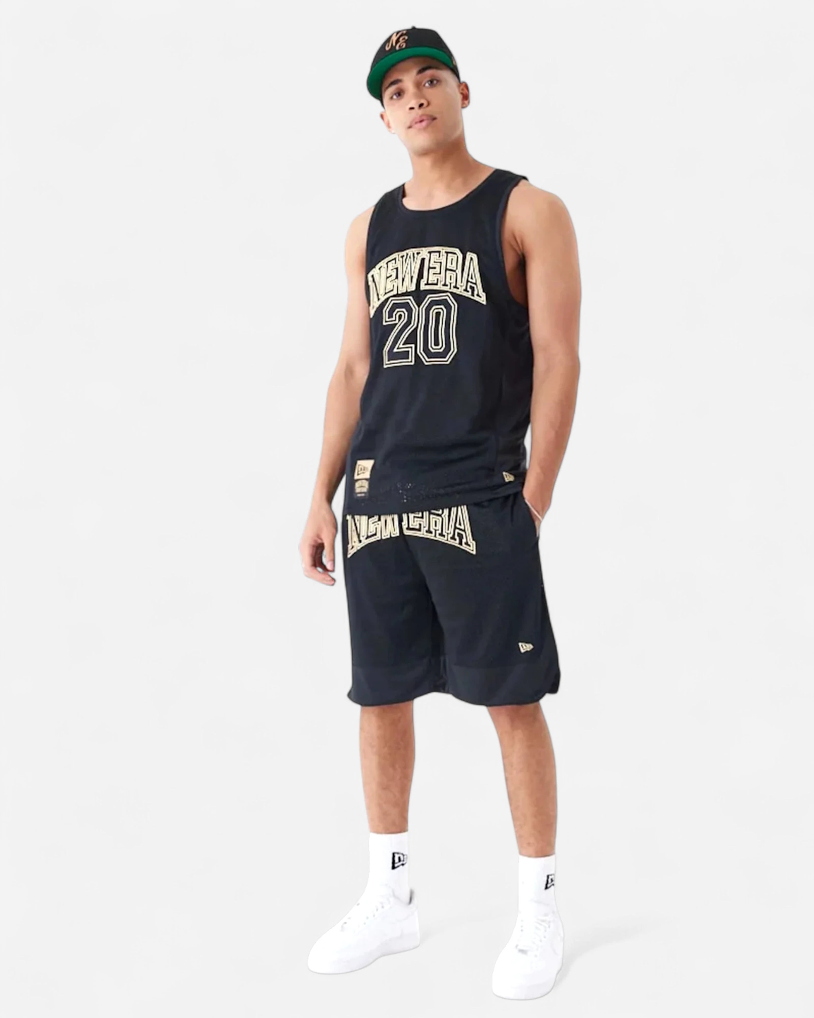 New Era Mesh Tank Top Black