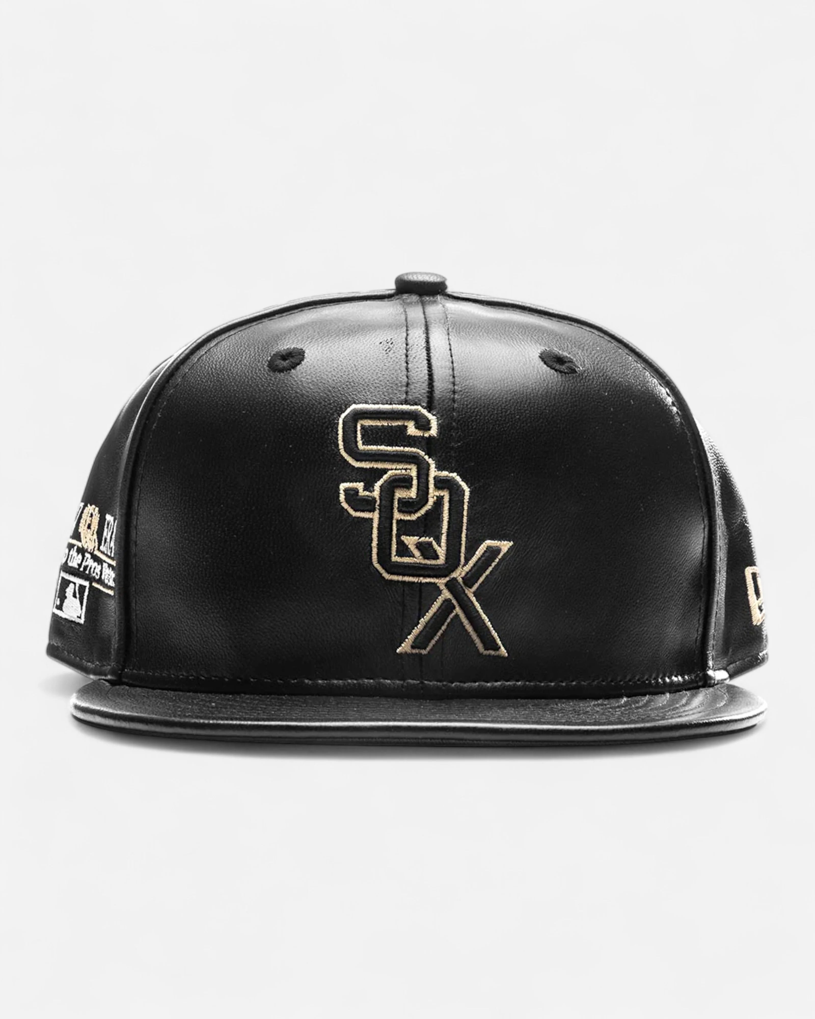 59FIFTY Cooperstown Chicago White Sox Leather Black