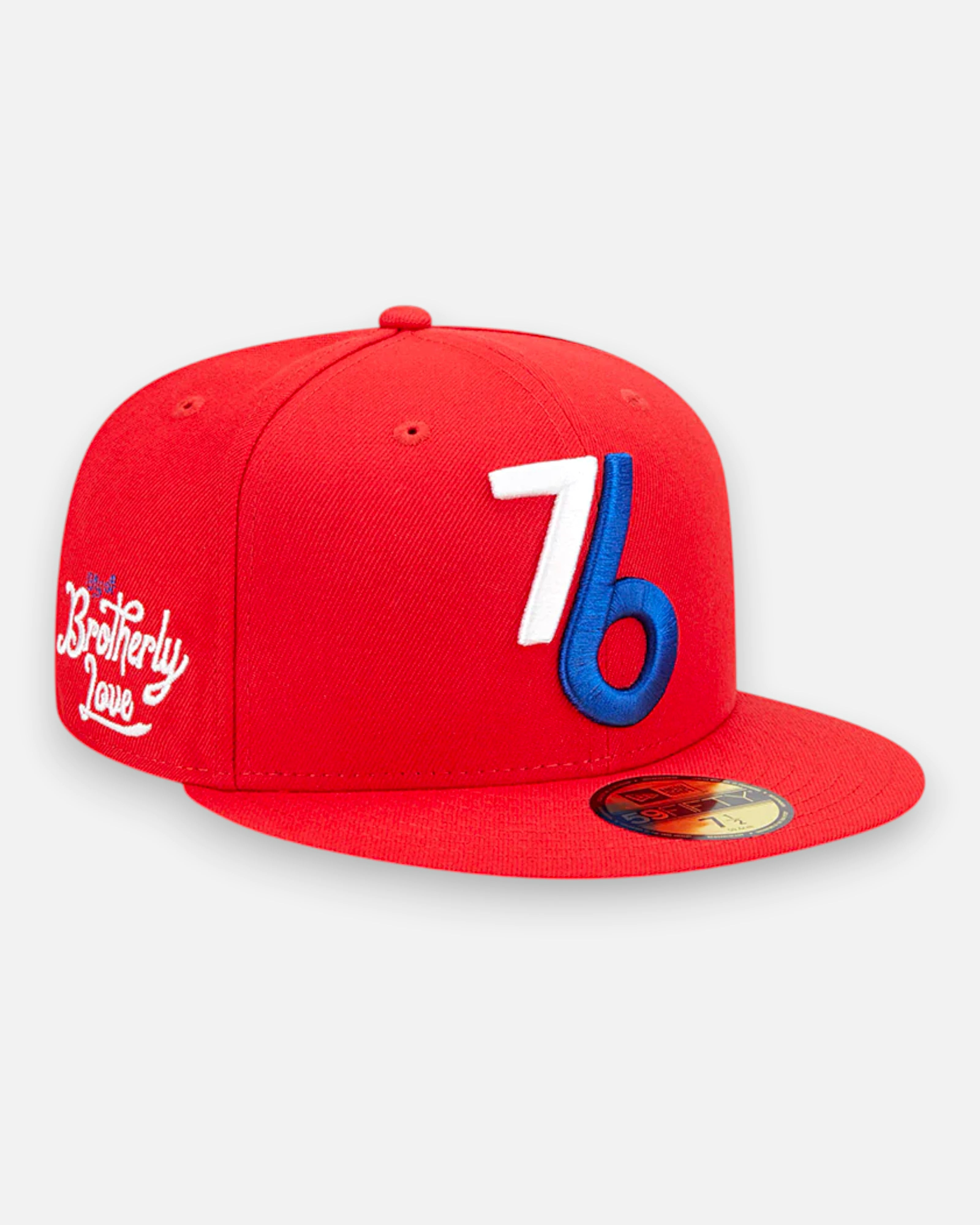 59FIFTY NBA Philadelphia 76ers City Edition Side Patch Red