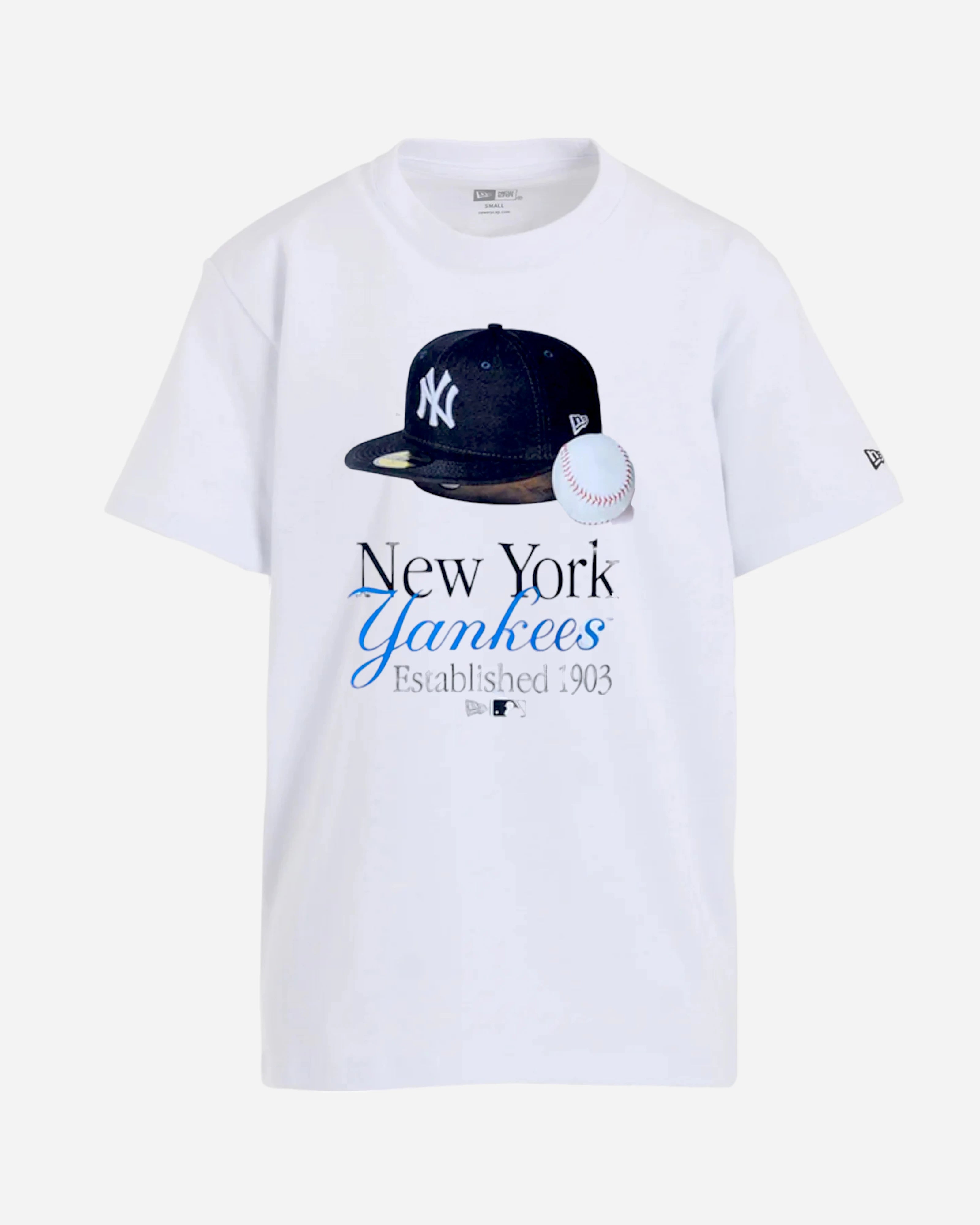 T-Shirt New York Yankees MLB Script White