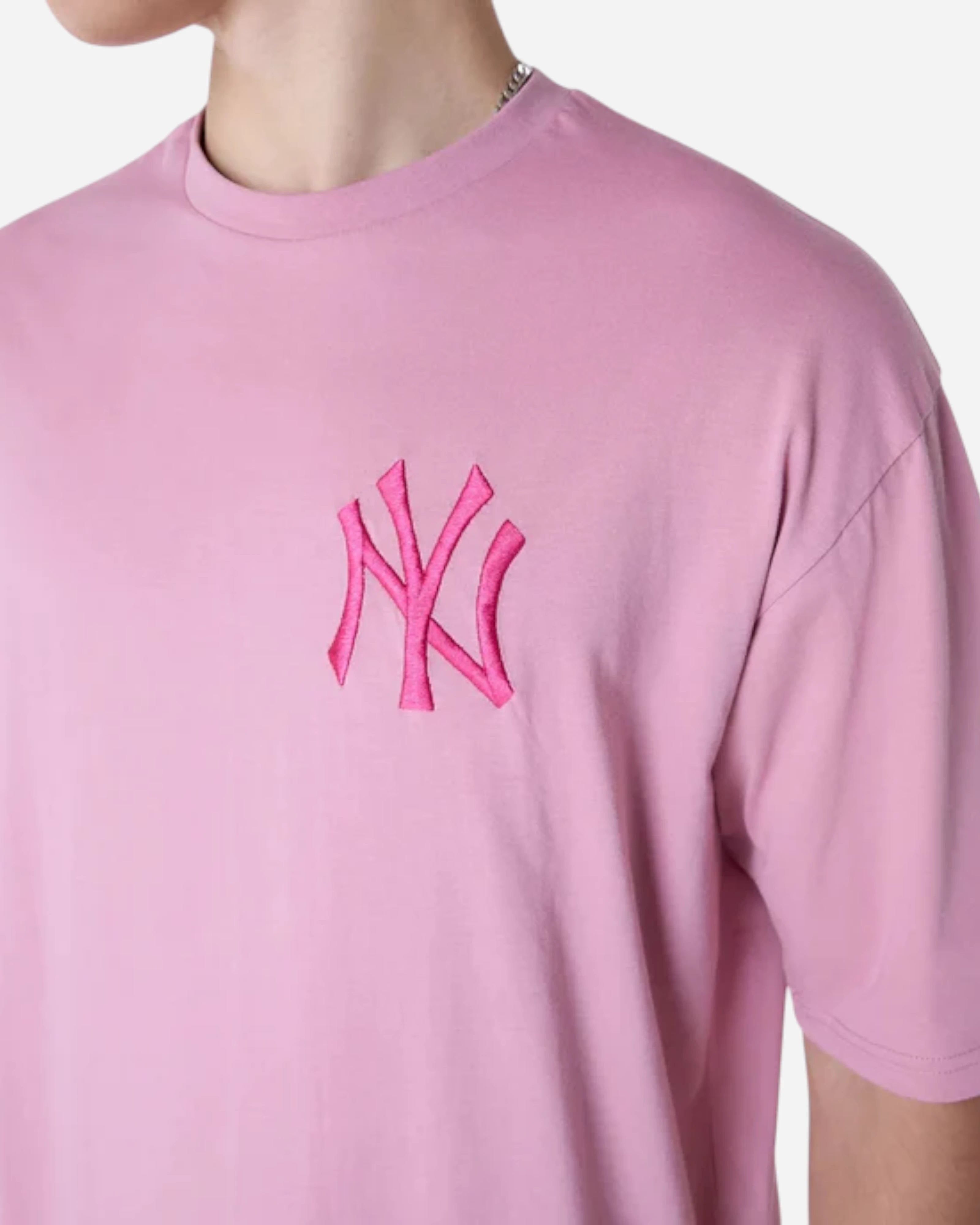 T-Shirt Oversized New York Yankees MLB Essentials Pink