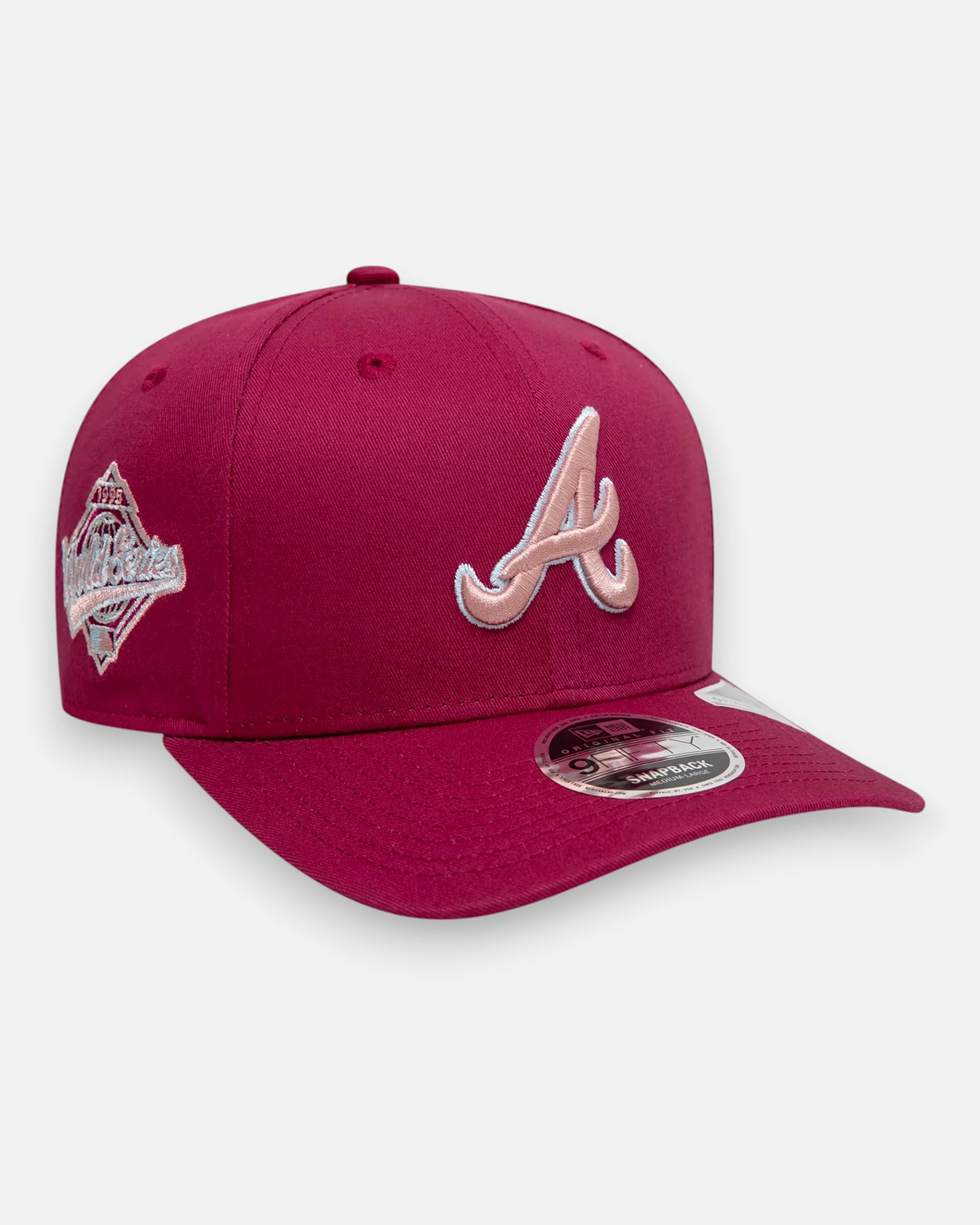 9FIFTY Atlanta Braves World Series Side Patch Wine red