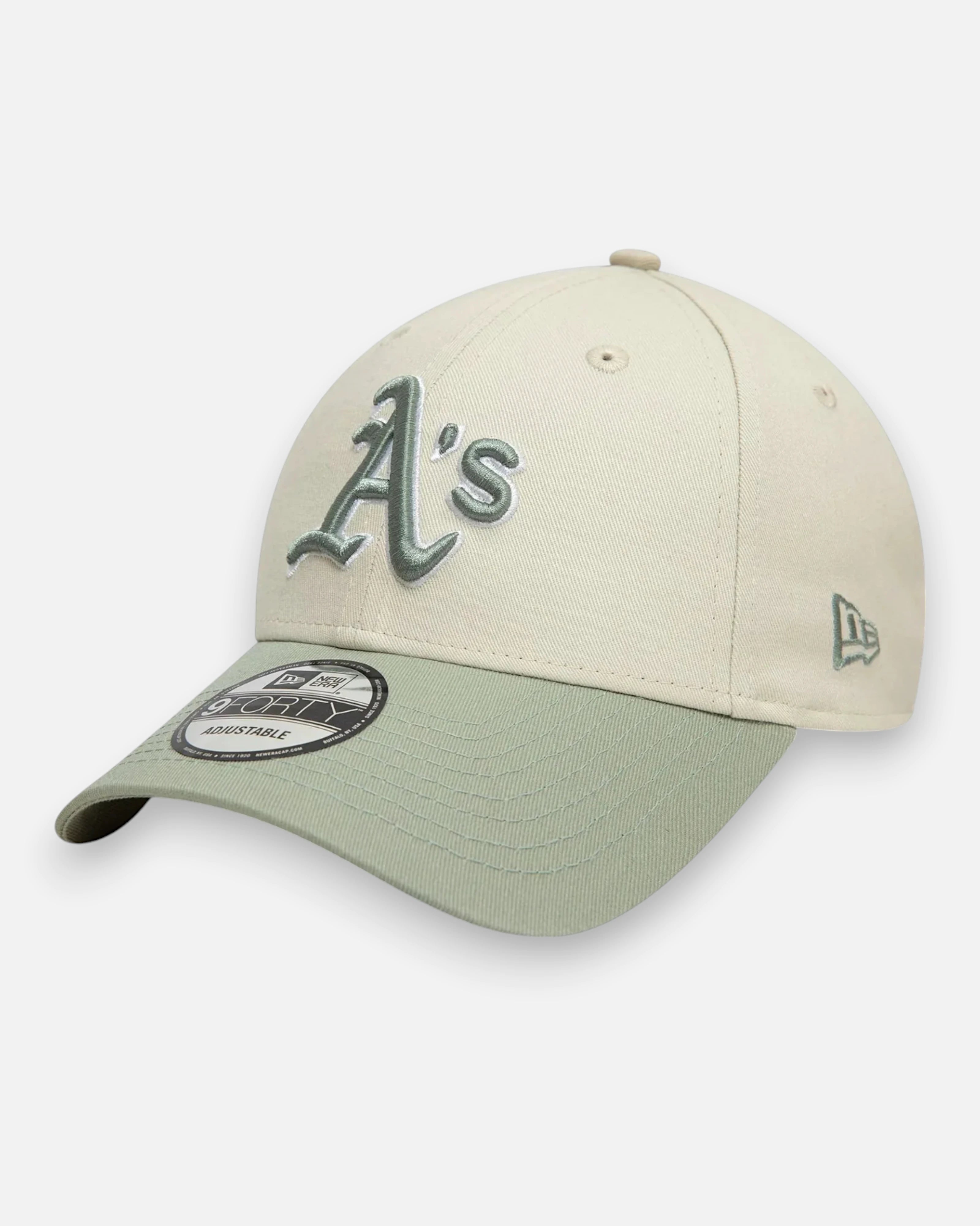 9FORTY Oakland Athletics World Series Side Patch Ivory / Ivy Green