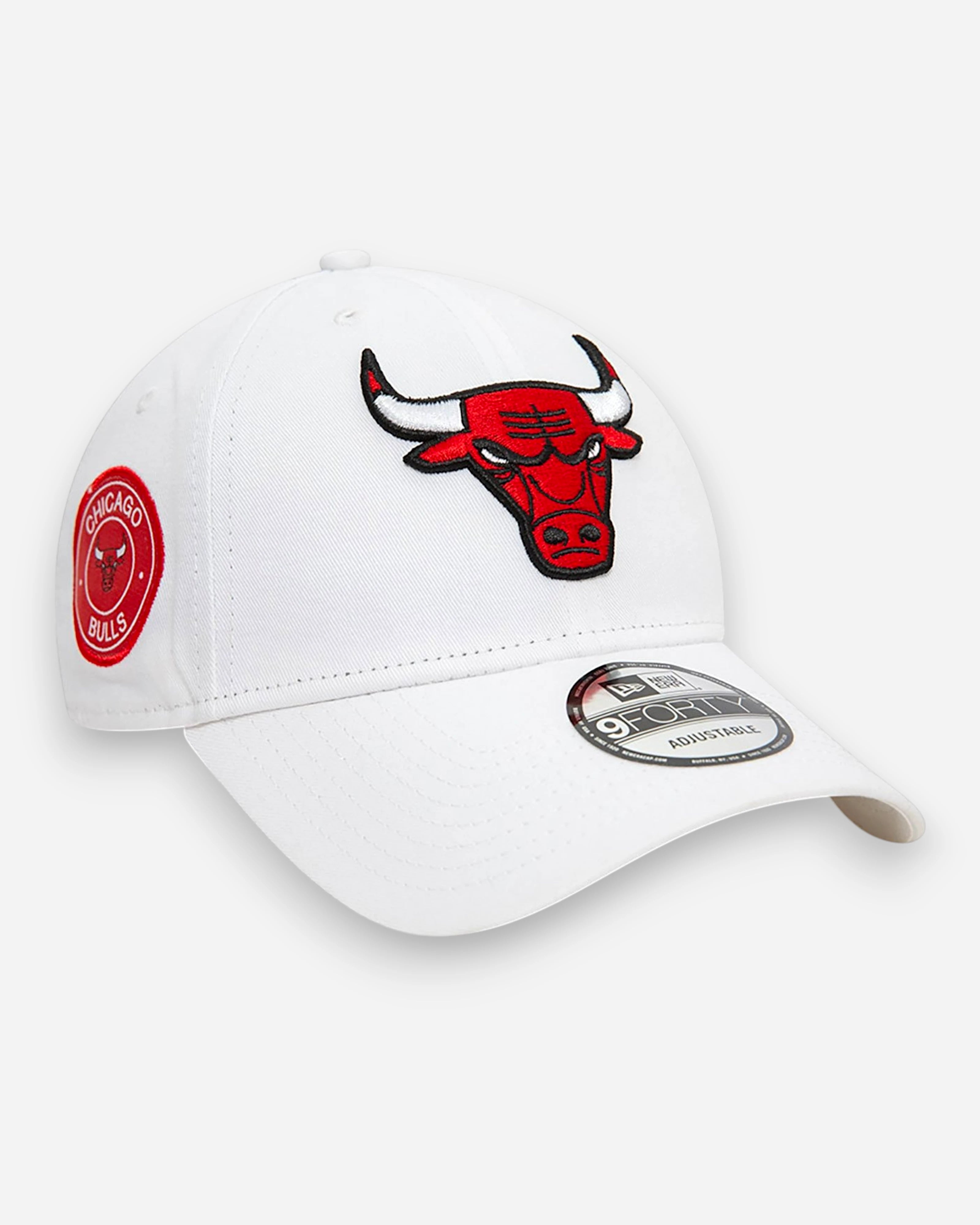 9FORTY Chicago Bulls Side Patch White